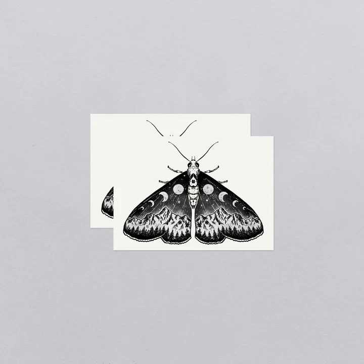 Mystic Moth Tattoo Pair - Image 3