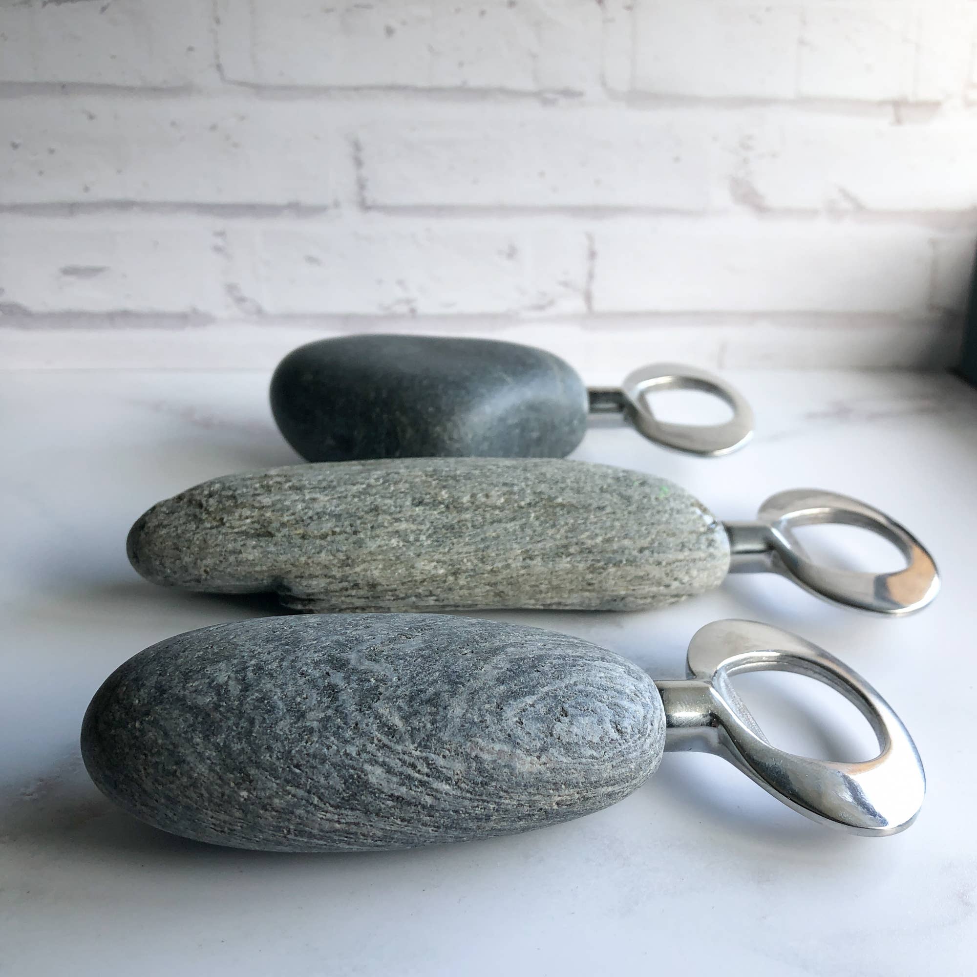 Nature-Inspired Stainless Steel Stone Bottle Opener - Image 6