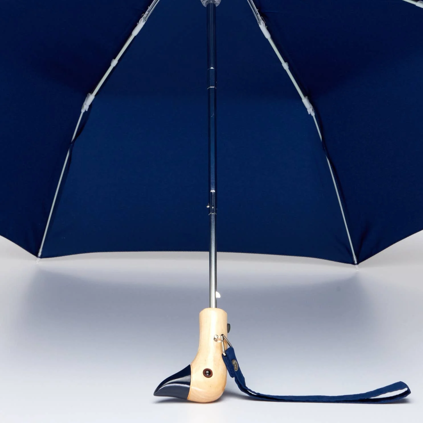 Navy Compact Eco-Friendly Original Duckhead Umbrella - Image 5
