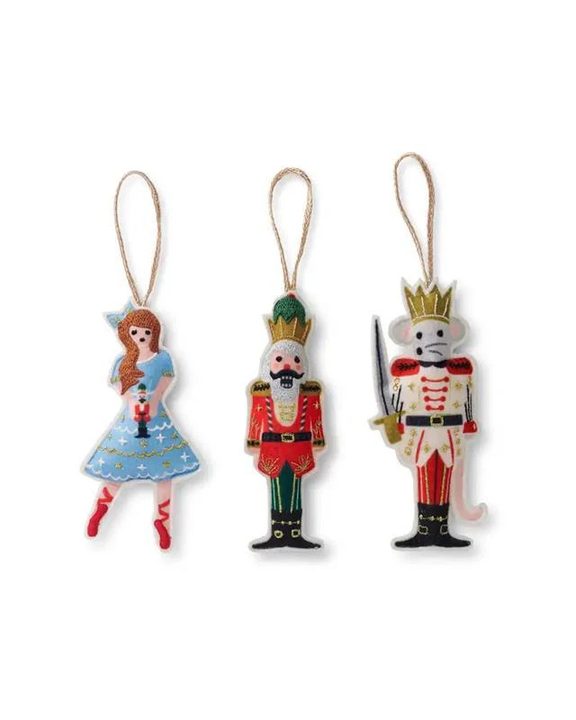 Nutcracker Set of 3 Ornaments