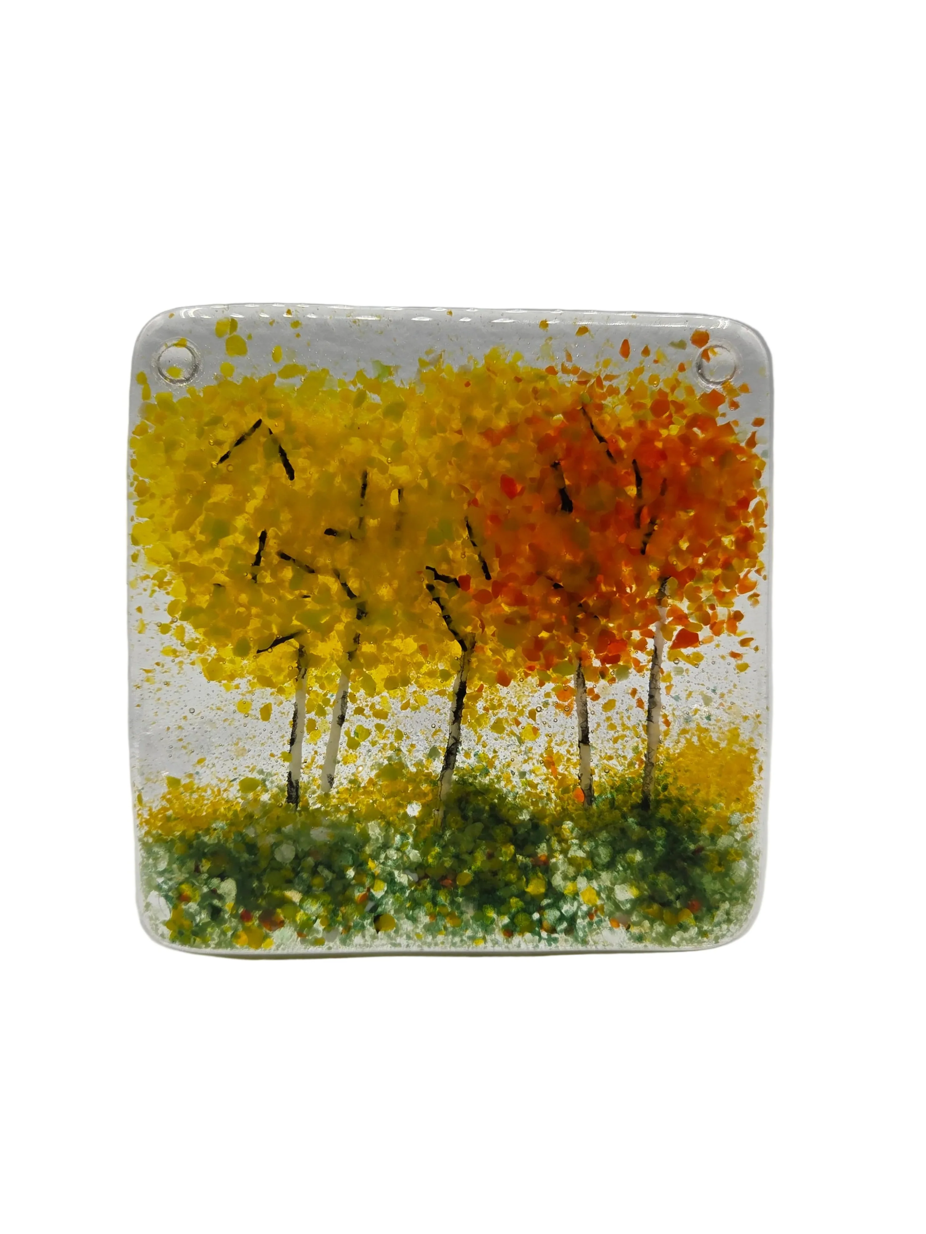 Orange & Yellow Aspen Tree Coaster