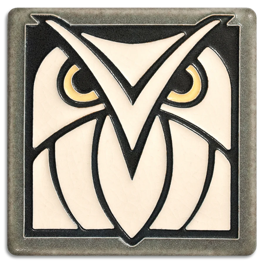 Motawi 4x4 Owl Tiles