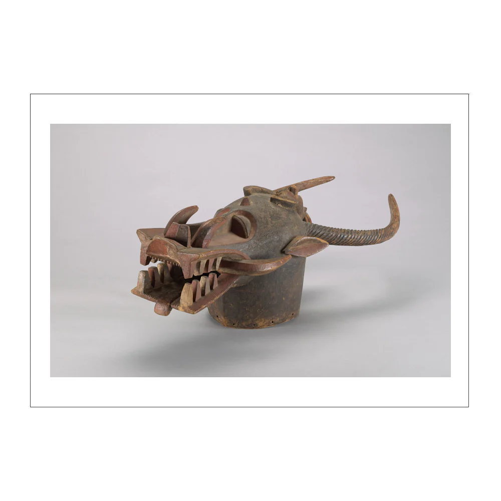 Senufo artist, Kponyungo (Funeral Head) Mask Postcard