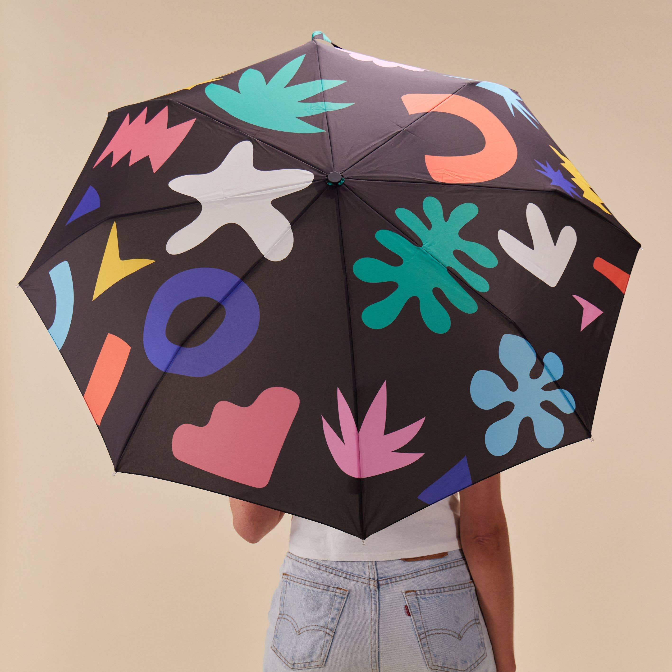 Palma Print Eco-friendly Duckhead Umbrella - Image 3