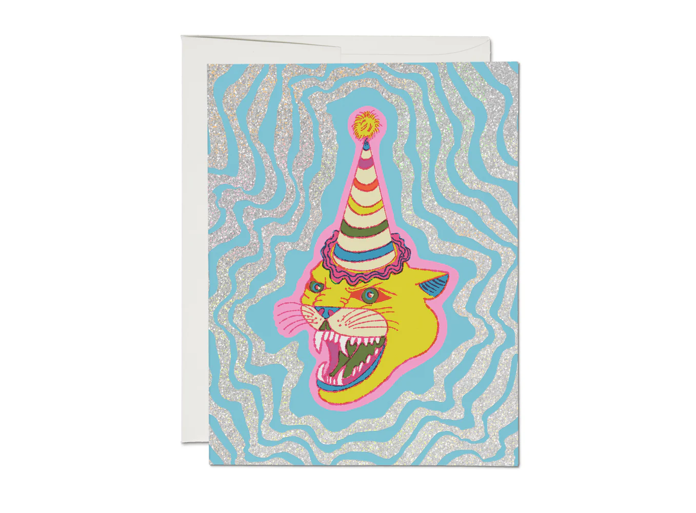 Party Hat Cat Birthday Greeting Card