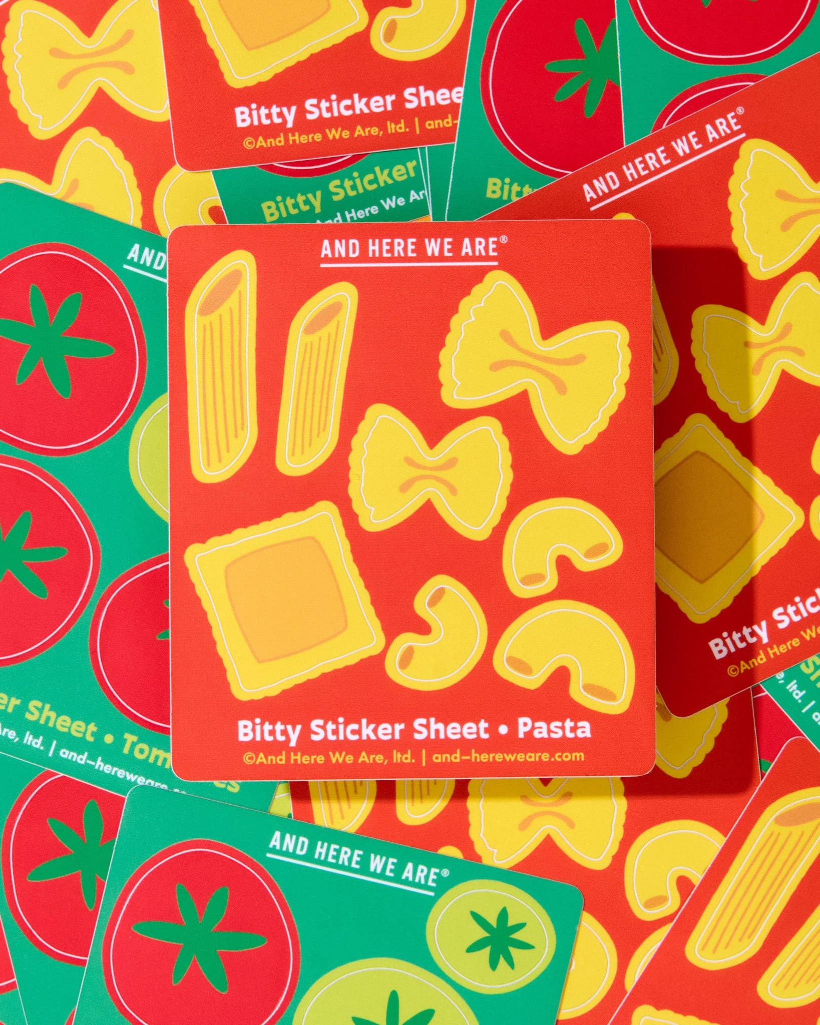 Pasta Bitty Vinyl Sticker Sheet - Image 2