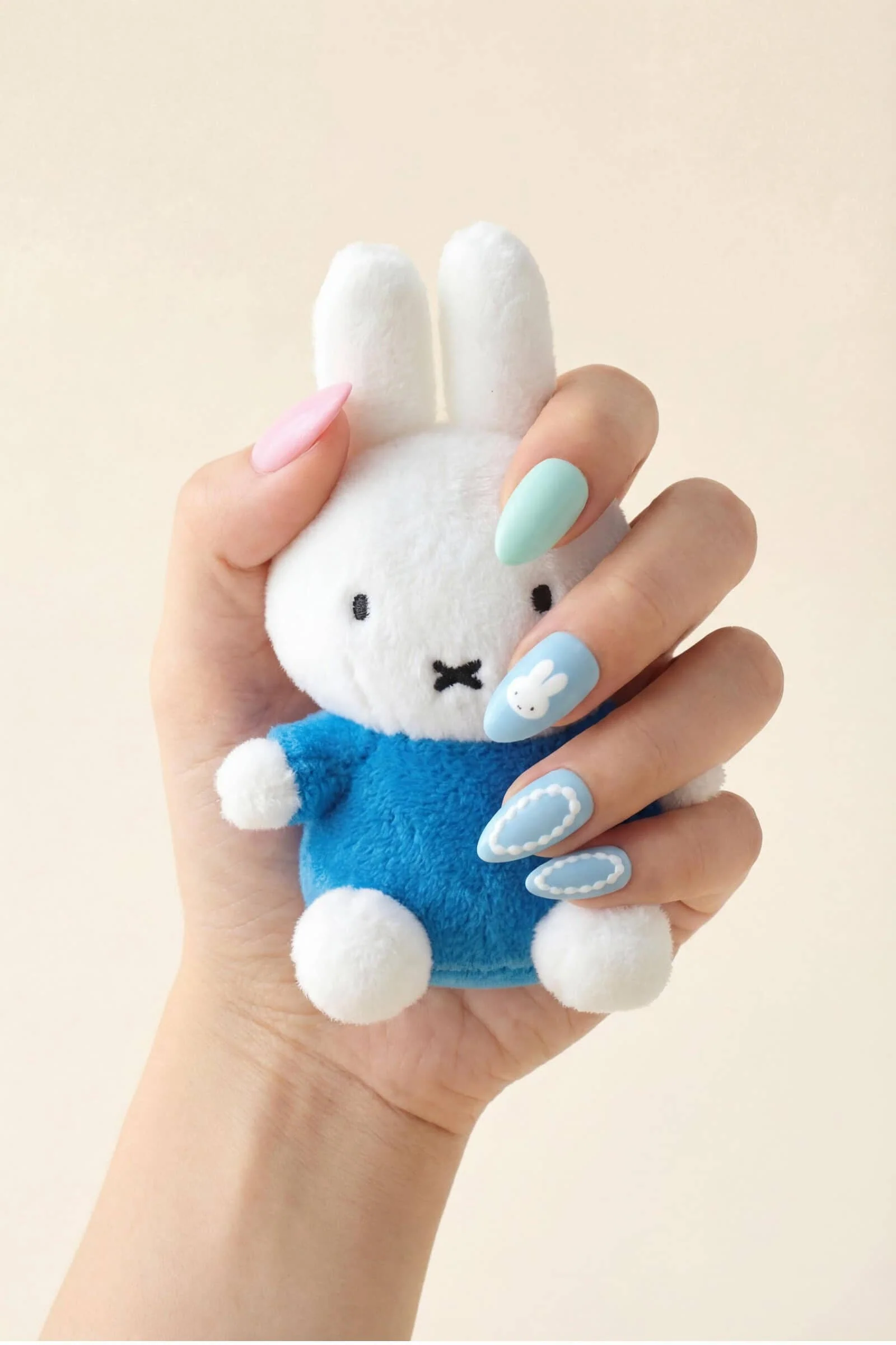 Pastel Miffy - Almond Press-On Nails - Image 2