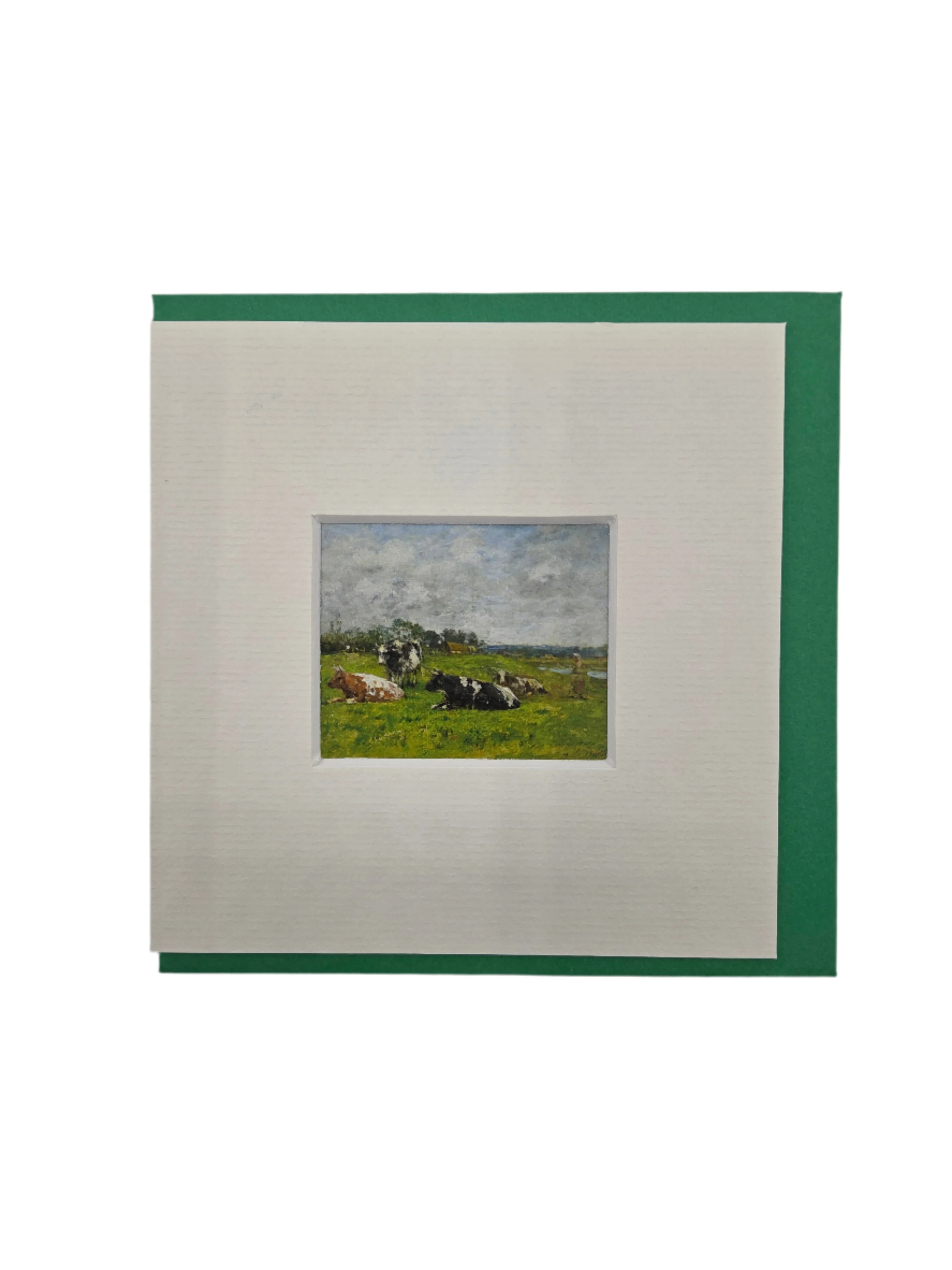 Pasture Near Normandy by Boudin Notecard