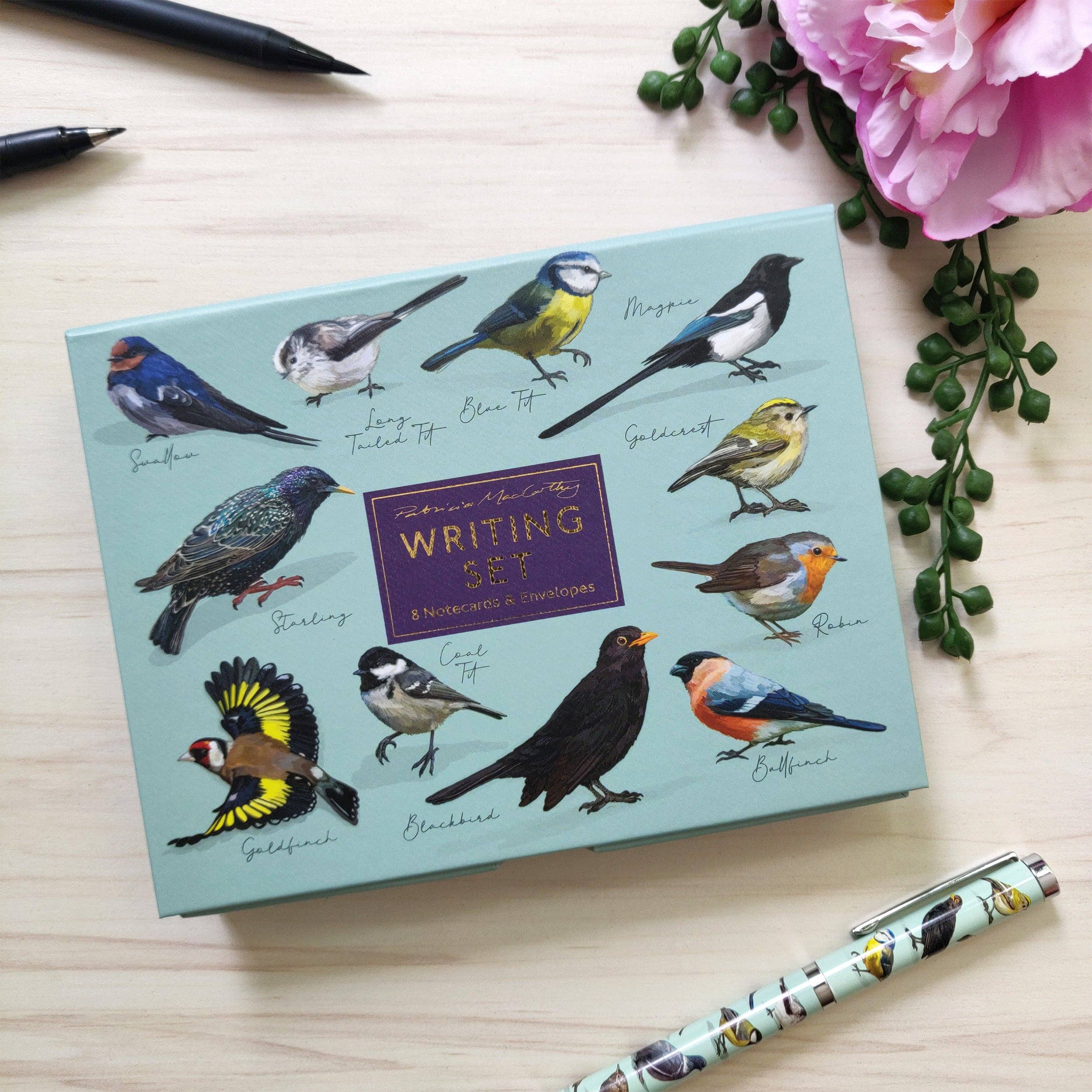 Patricia MacCarthy Notecards and Envelope Set - Birds Design - Image 2