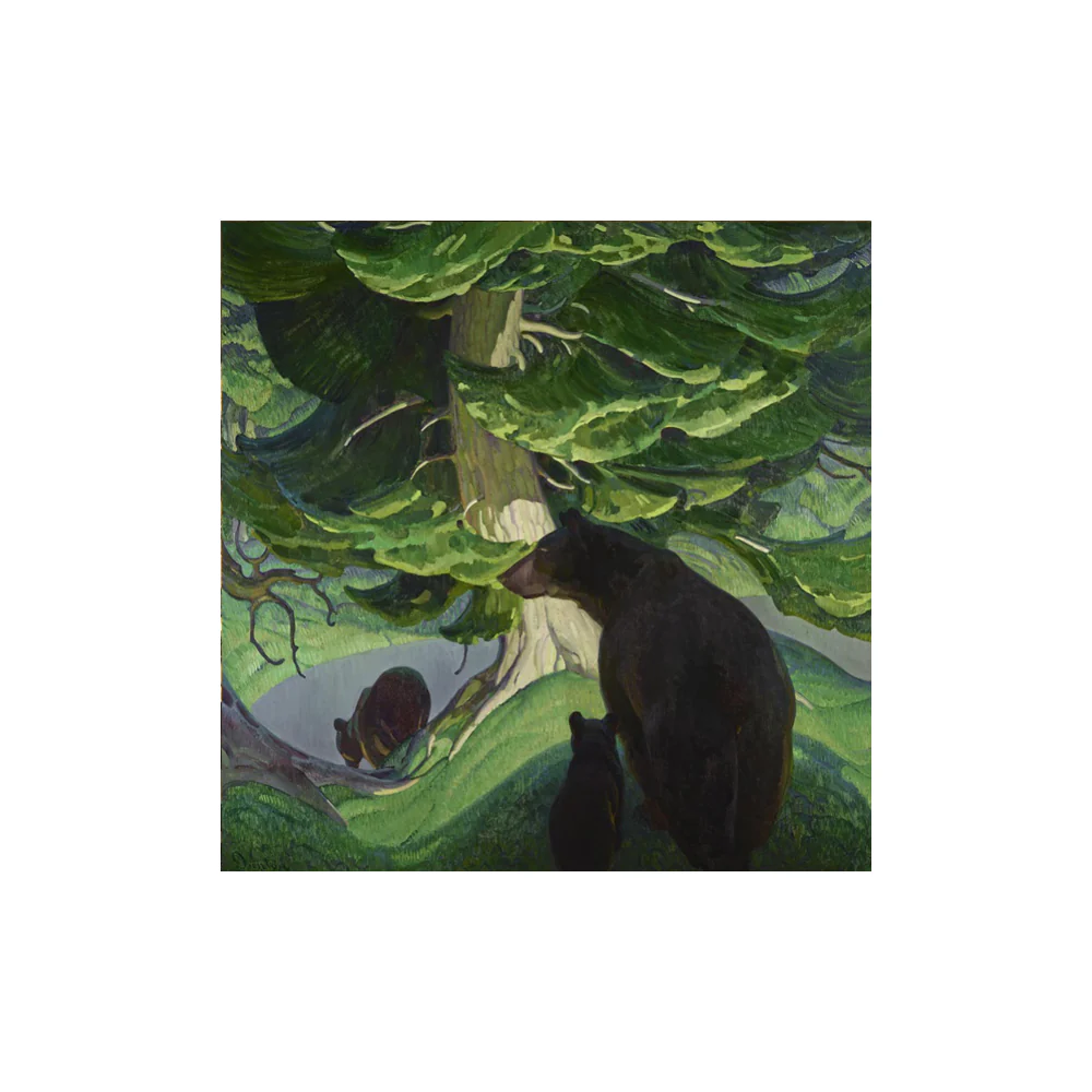William Herbert Dunton: Black Bears Postcard