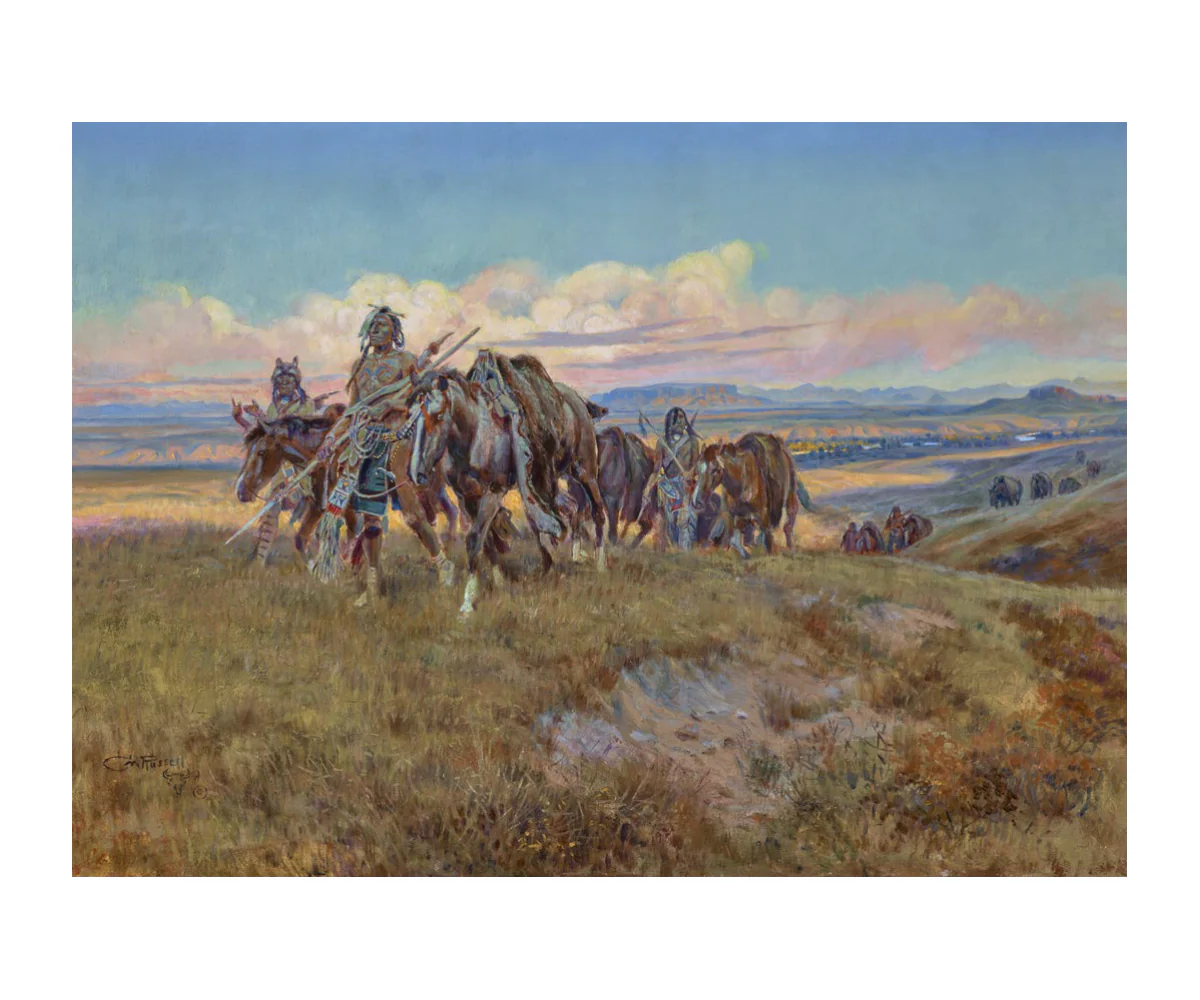 Charles Russell: In the Enemy's Country Postcard
