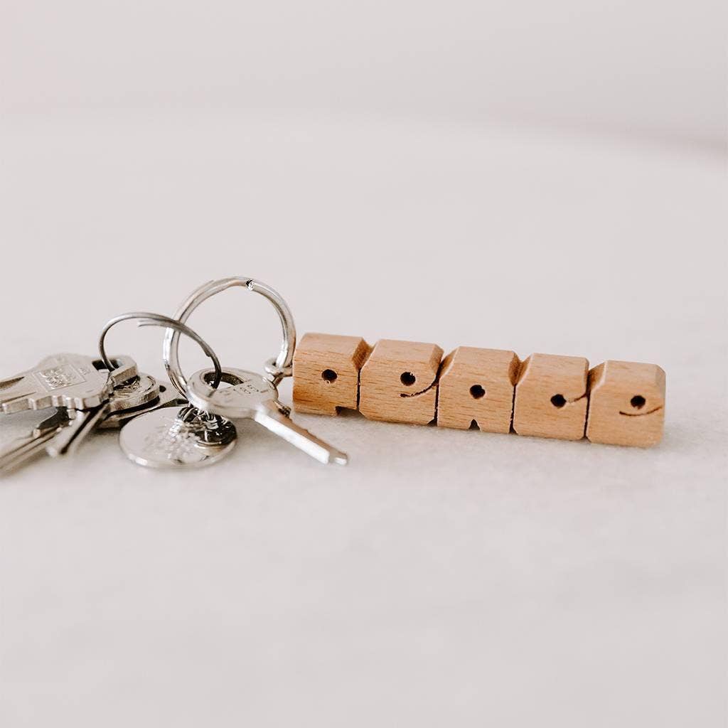 PEACE Wood Keychain - Image 3