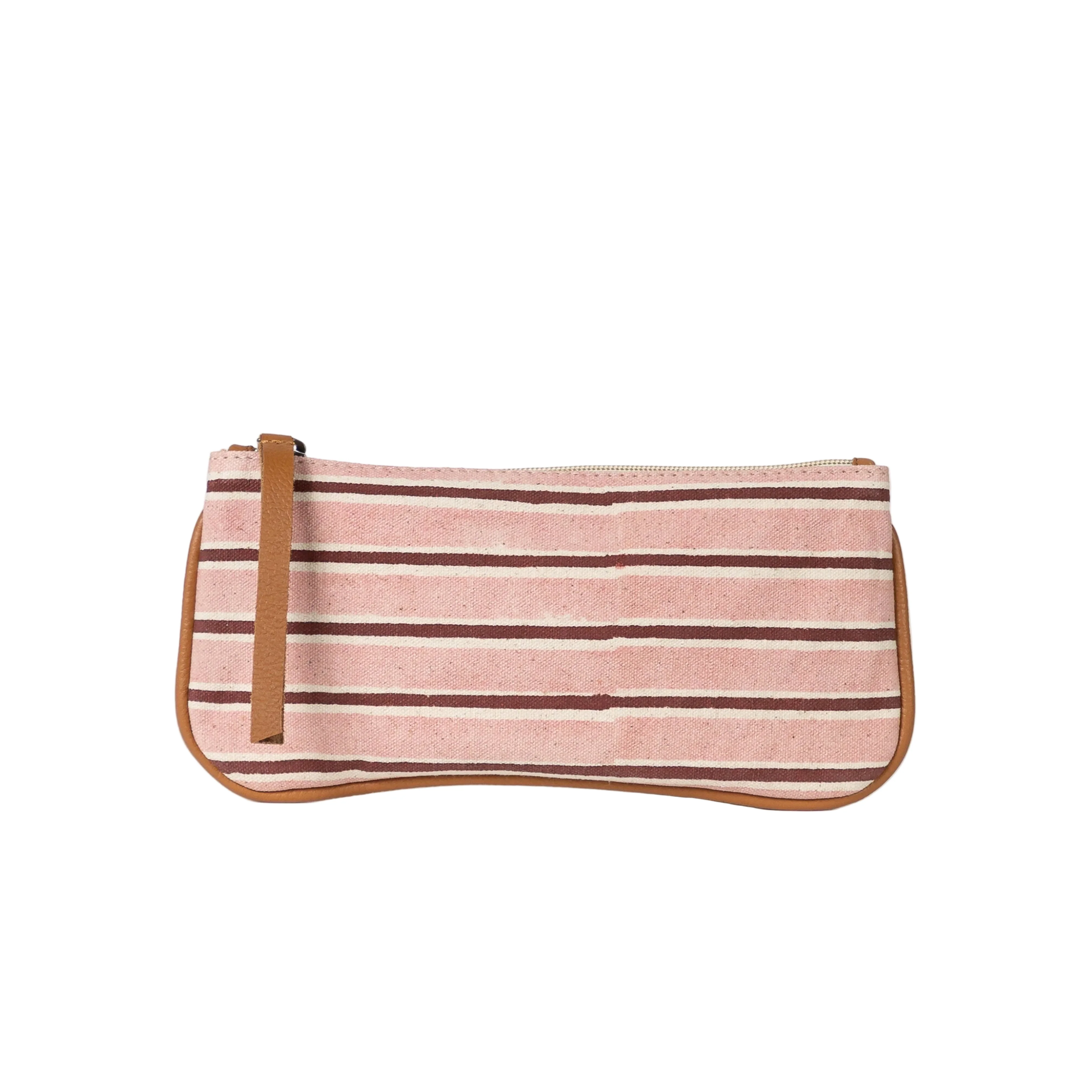 Pencil Pouch - Winter Berry Stripe
