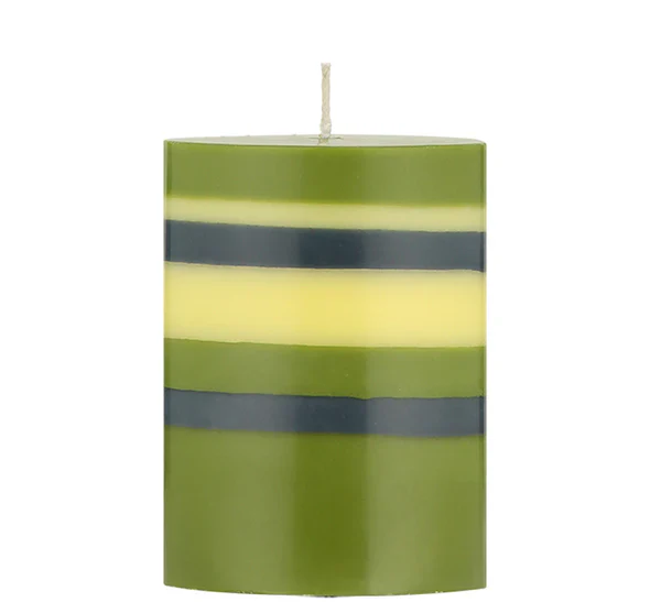 Olive Indigo & Jasmine Pillar Candle