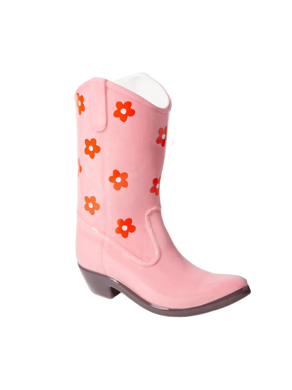Pink Cowboy Boot Vase