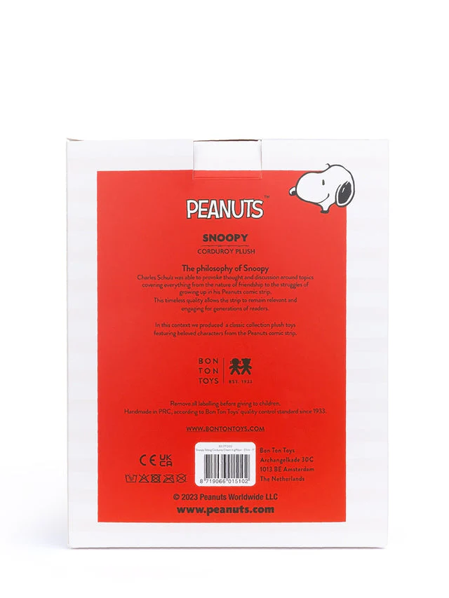 Plush PEANUTS Snoopy Cream Corduroy in Gift box 11" - Image 4