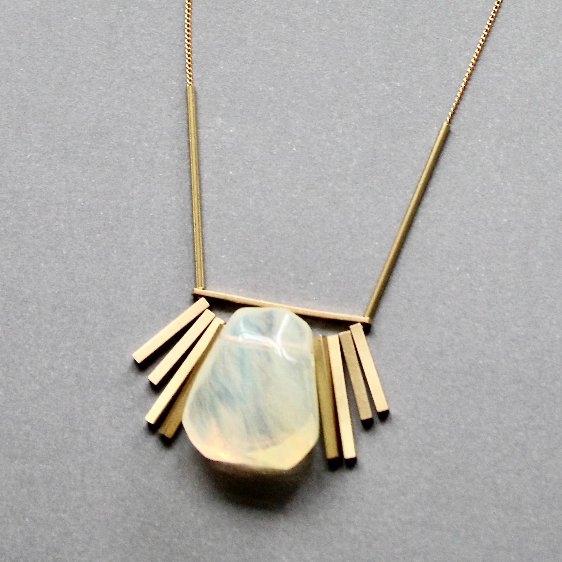 Quartz Geometric Necklace - Image 2