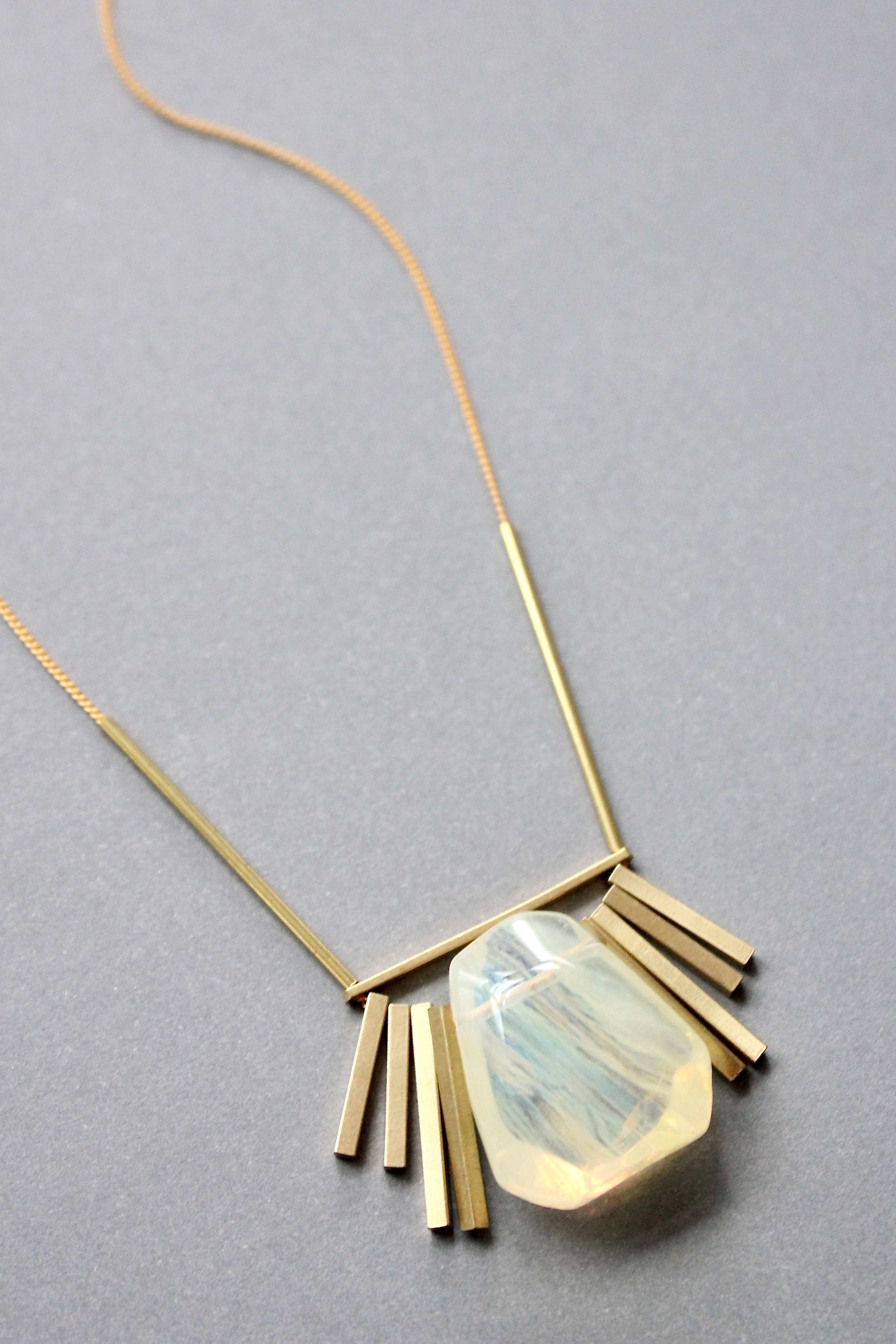 Quartz Geometric Necklace - Image 4