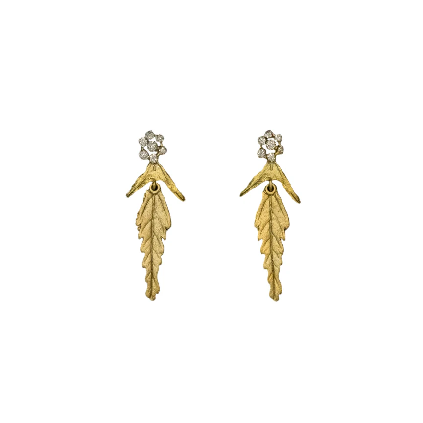 Queen Anne's Lace Dangle Post Earrings