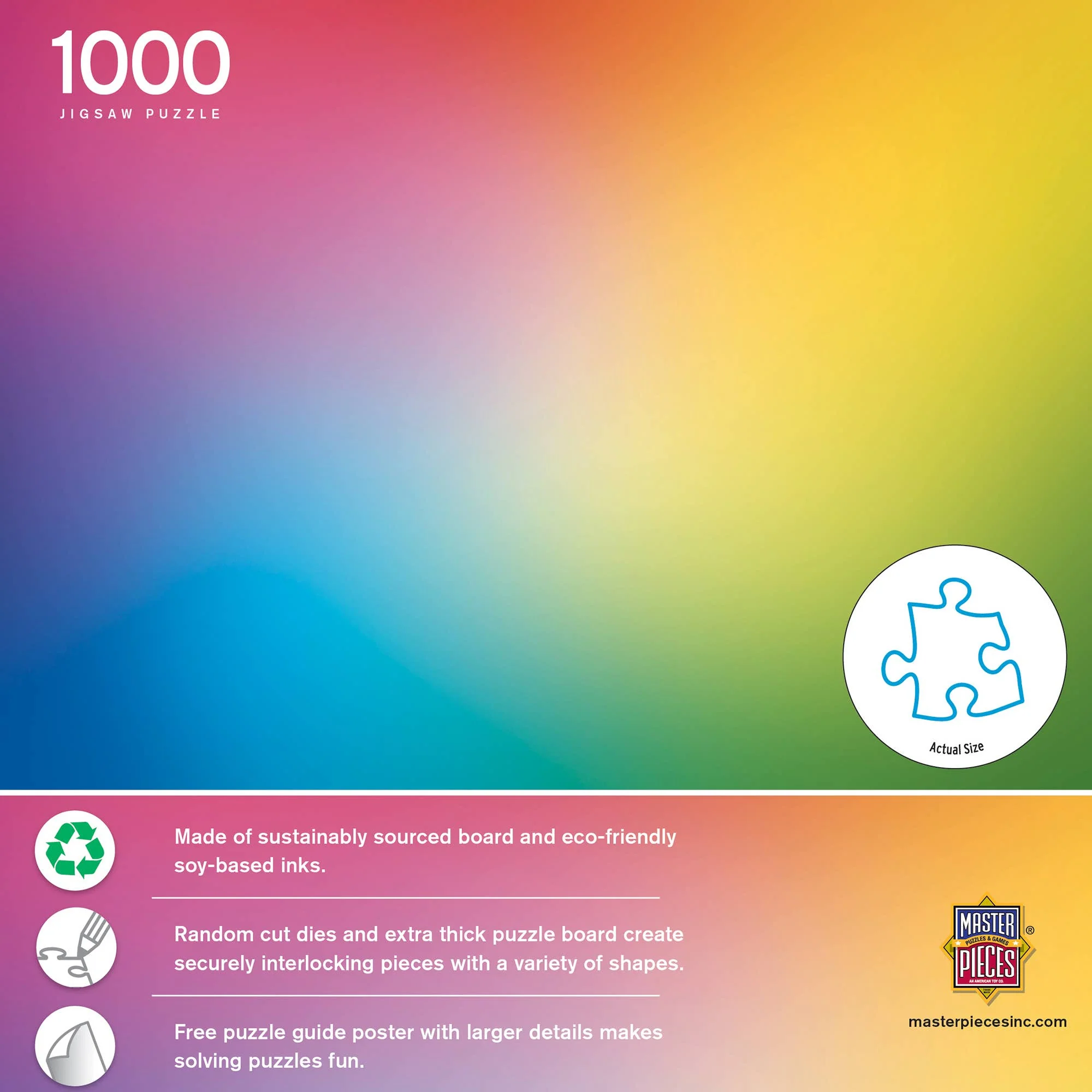 Rainbow Gradient 1000 Piece Puzzle - Image 3