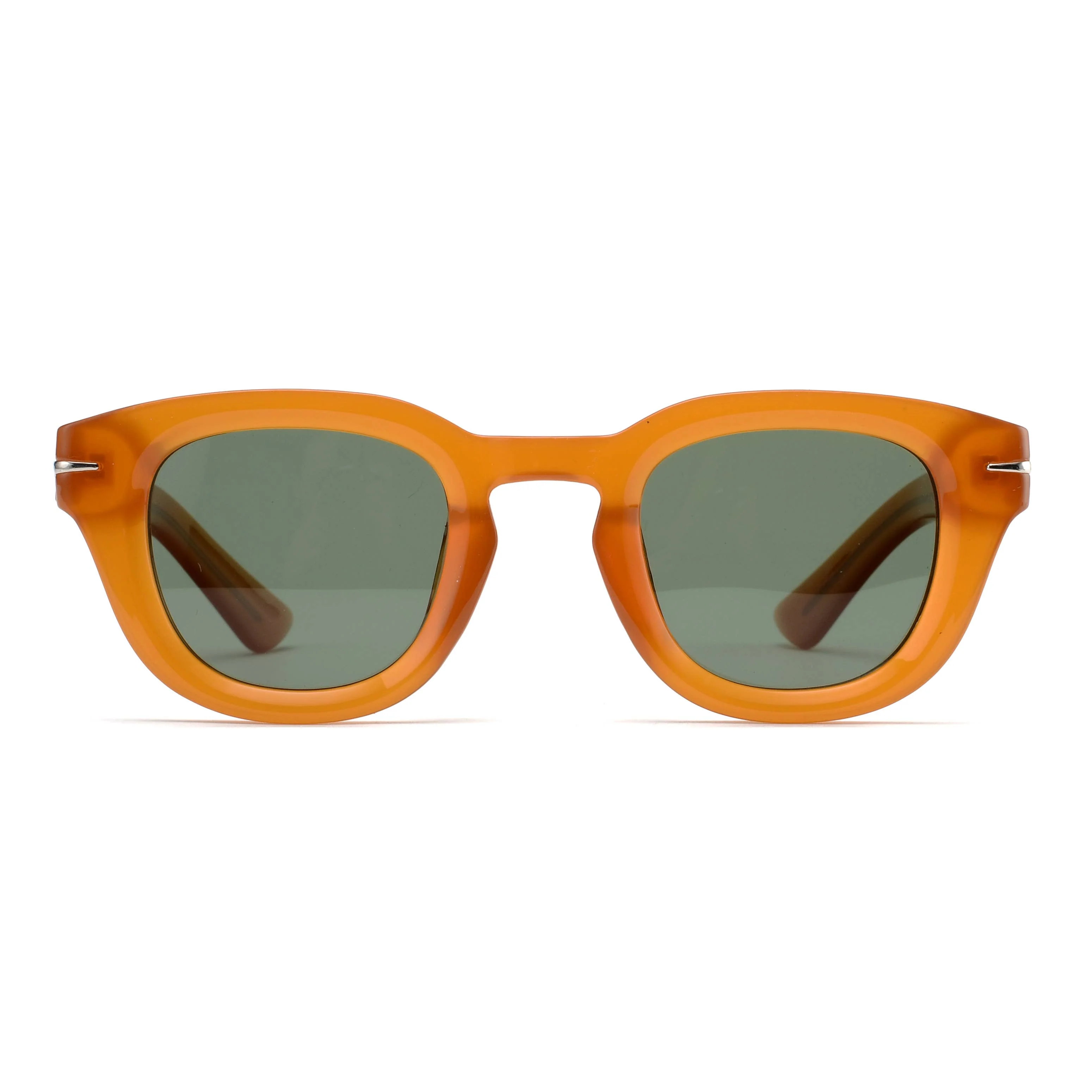 RAVI |Transparent Caramel | Green Lens - Image 2
