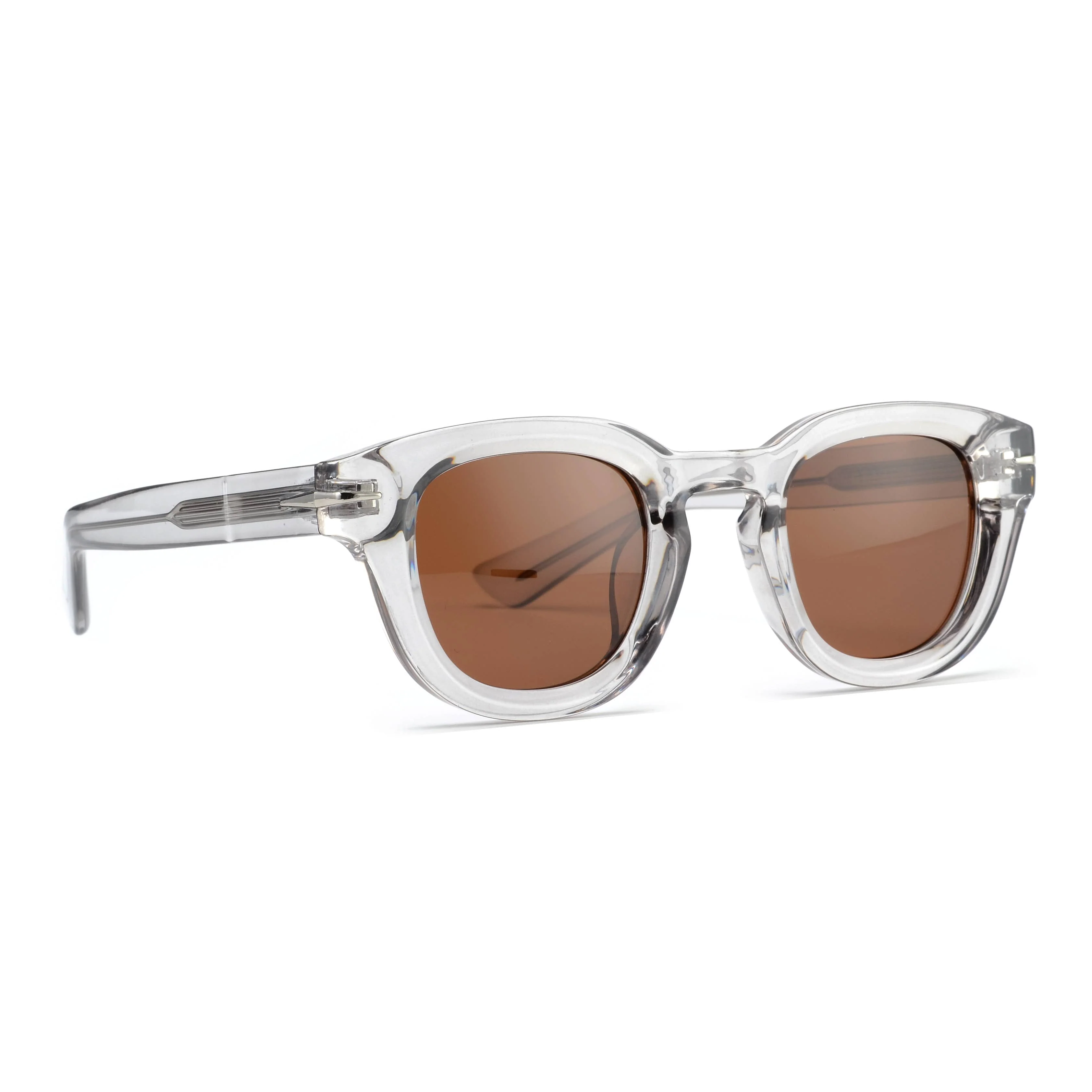 RAVI |Transparent Grey | Brown Lens - Image 3