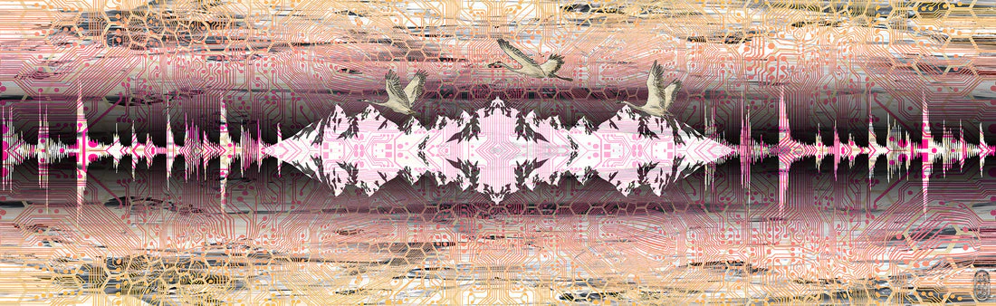 Red and Orange Summer Think Break Silk Scarf - Image 2