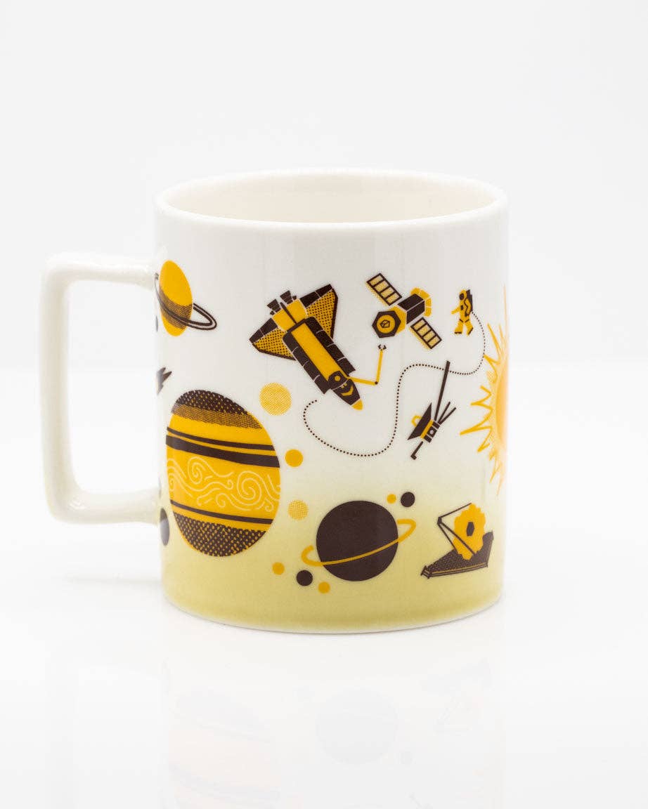 Retro Space Ceramic Mug - Image 2