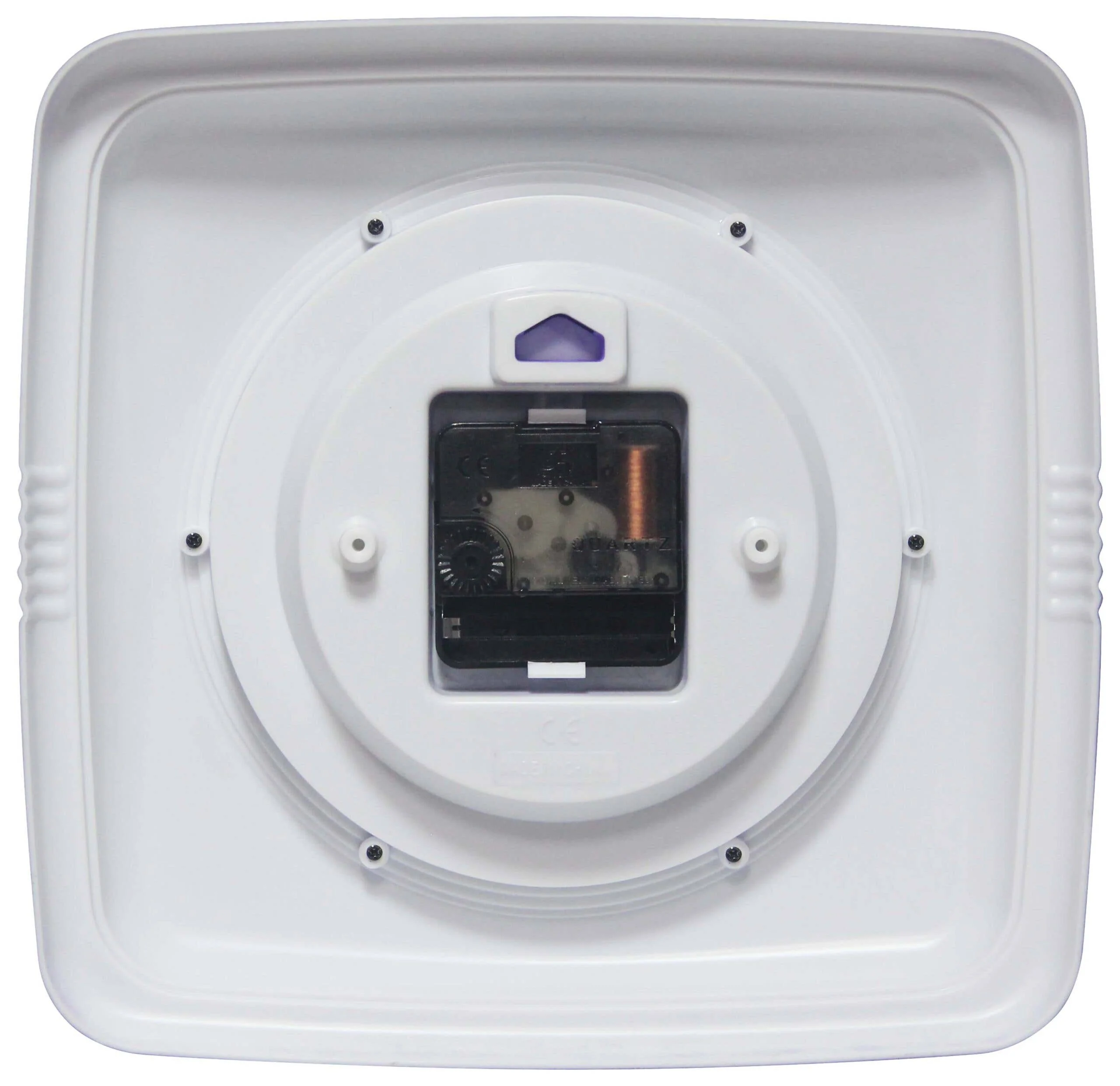 Retro Square Periwinkle Indoor Wall Clock 9.25 Inch - Image 2