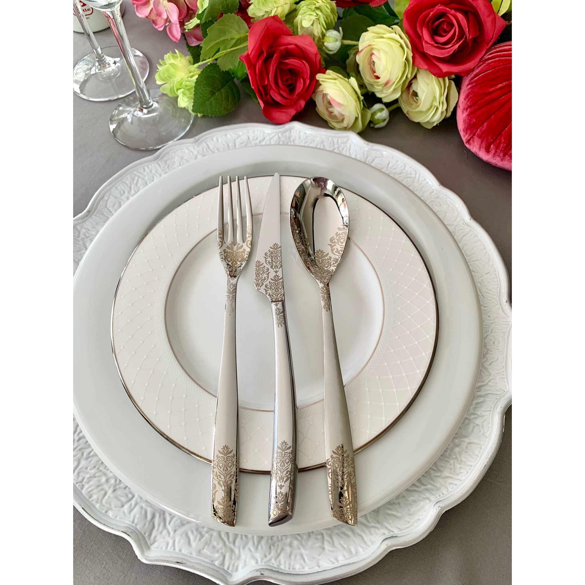 Riviera Devore' 5 Piece Place Setting stainless steel - Image 2