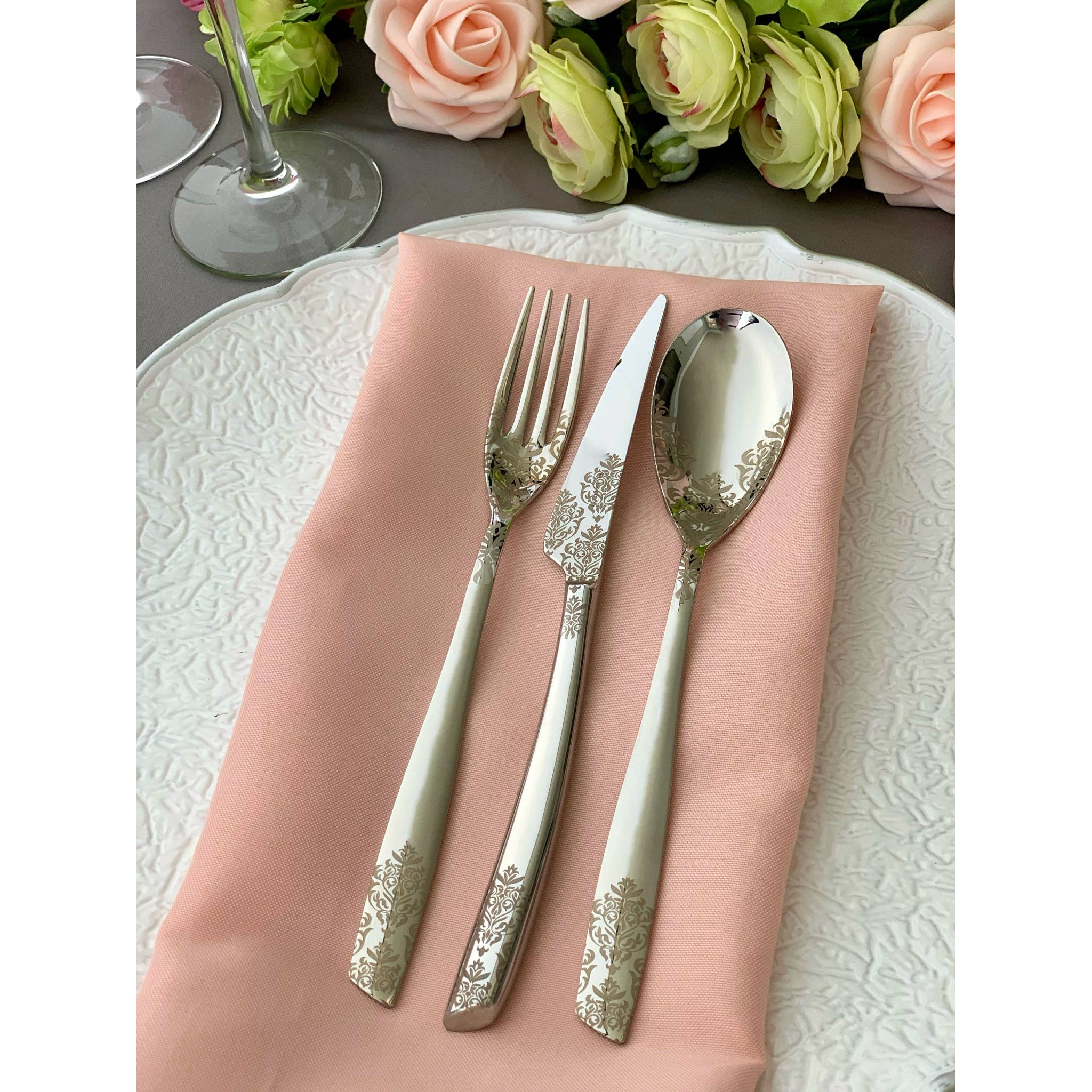 Riviera Devore' 5 Piece Place Setting stainless steel - Image 4