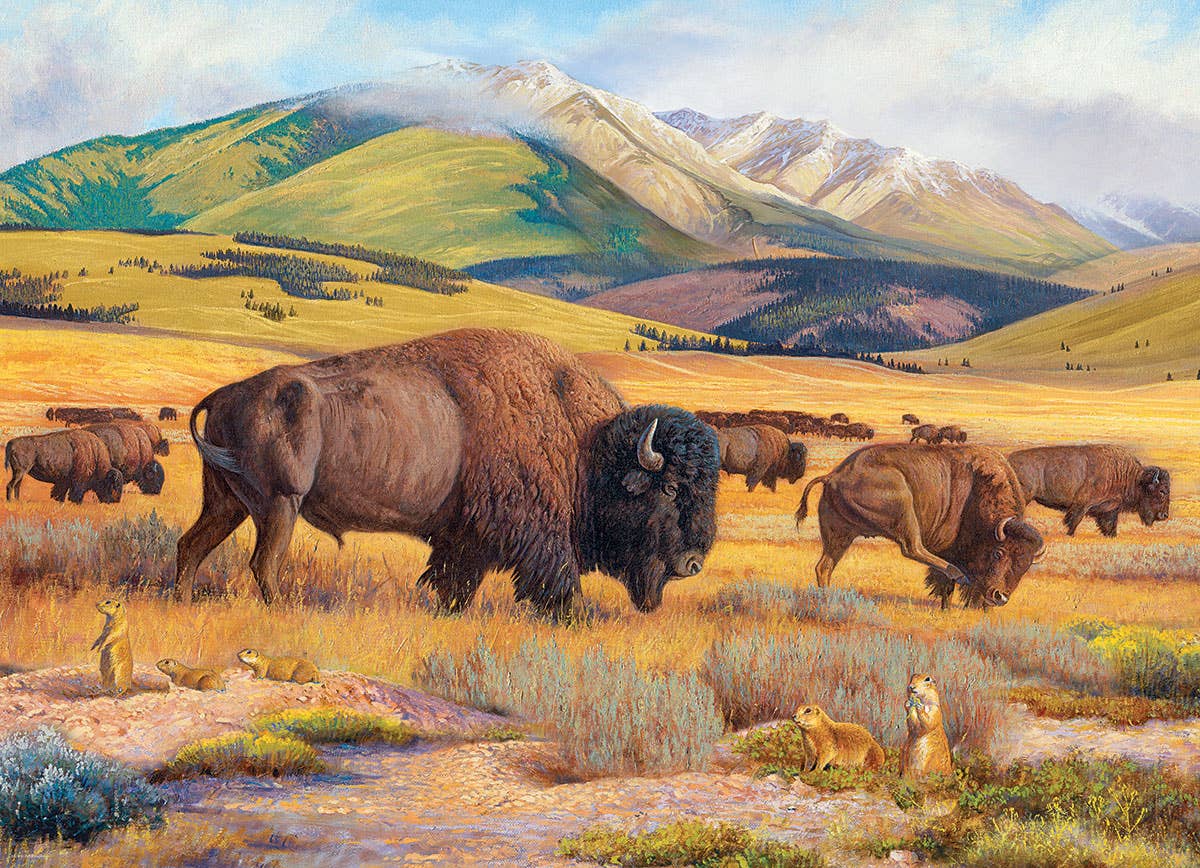 Roaming the Plains 1000 Piece Puzzle - Image 2