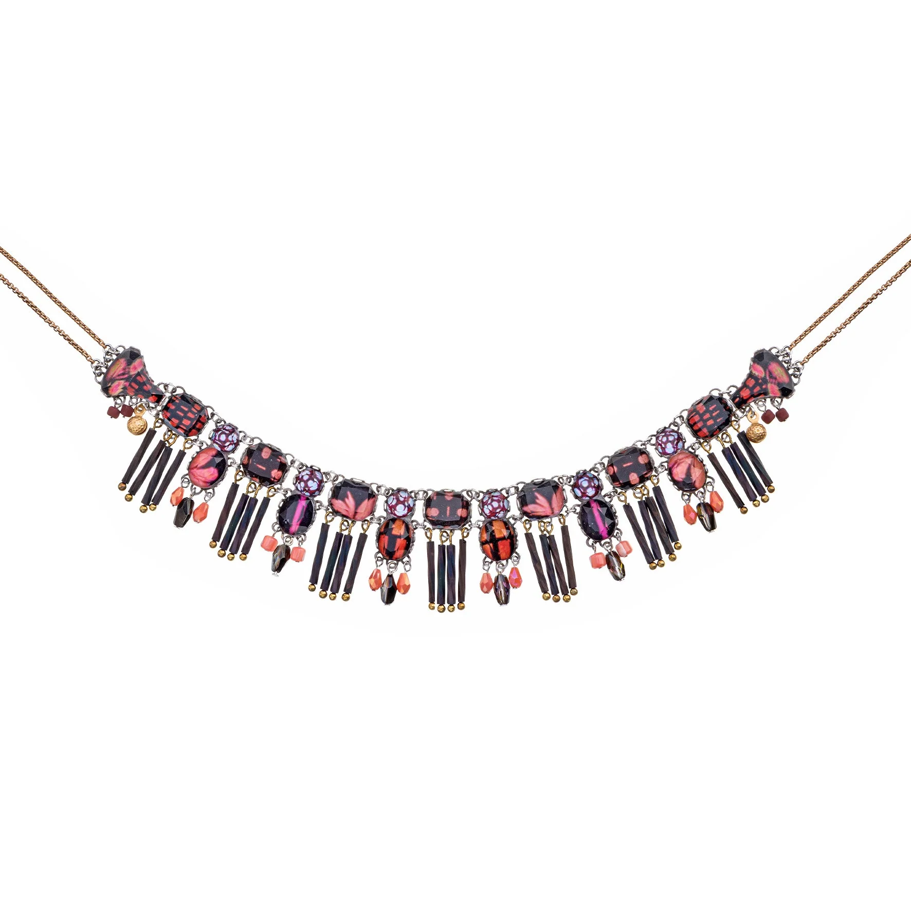 Rosy Clay Necklace