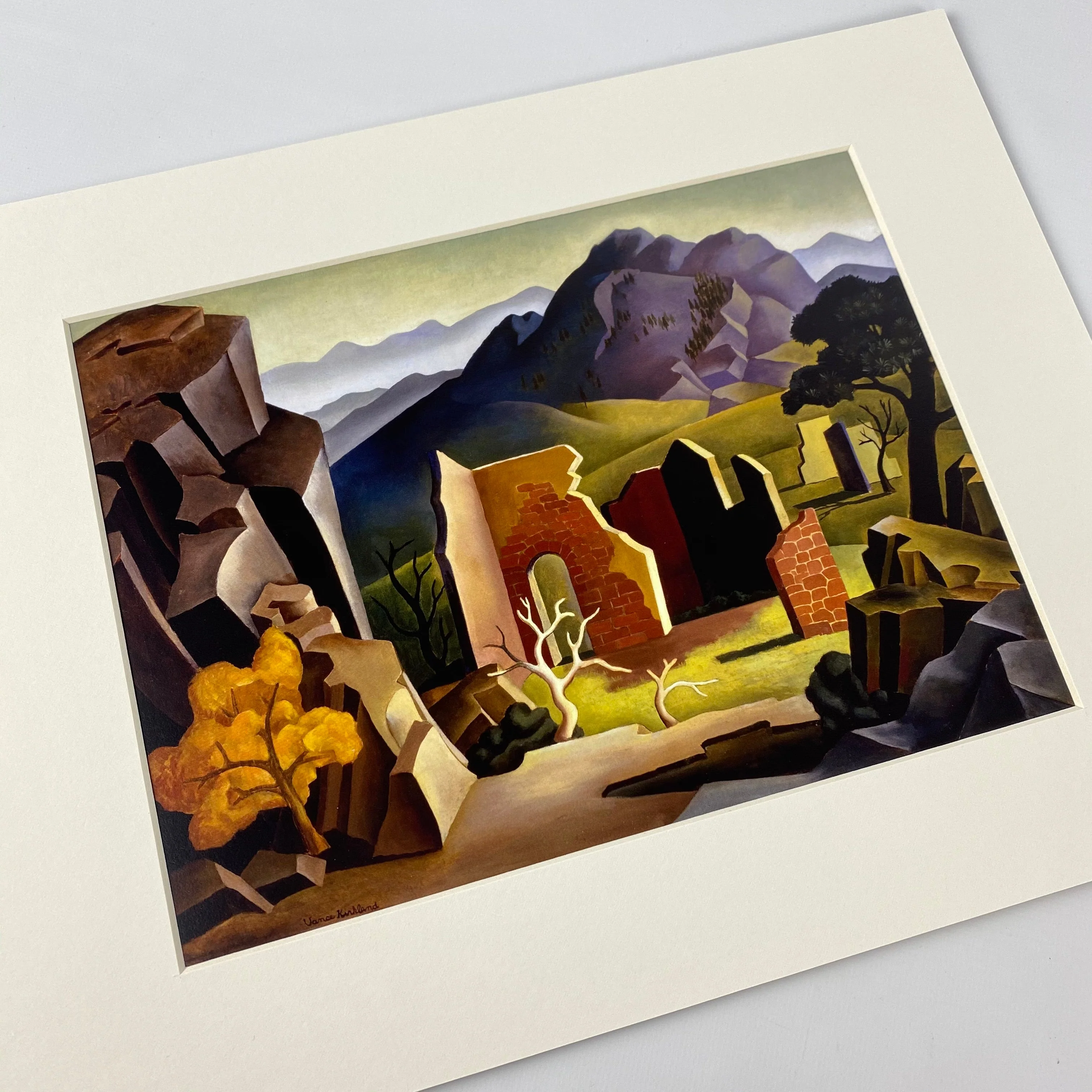 Ruins of Central City Matted Print - Image 2