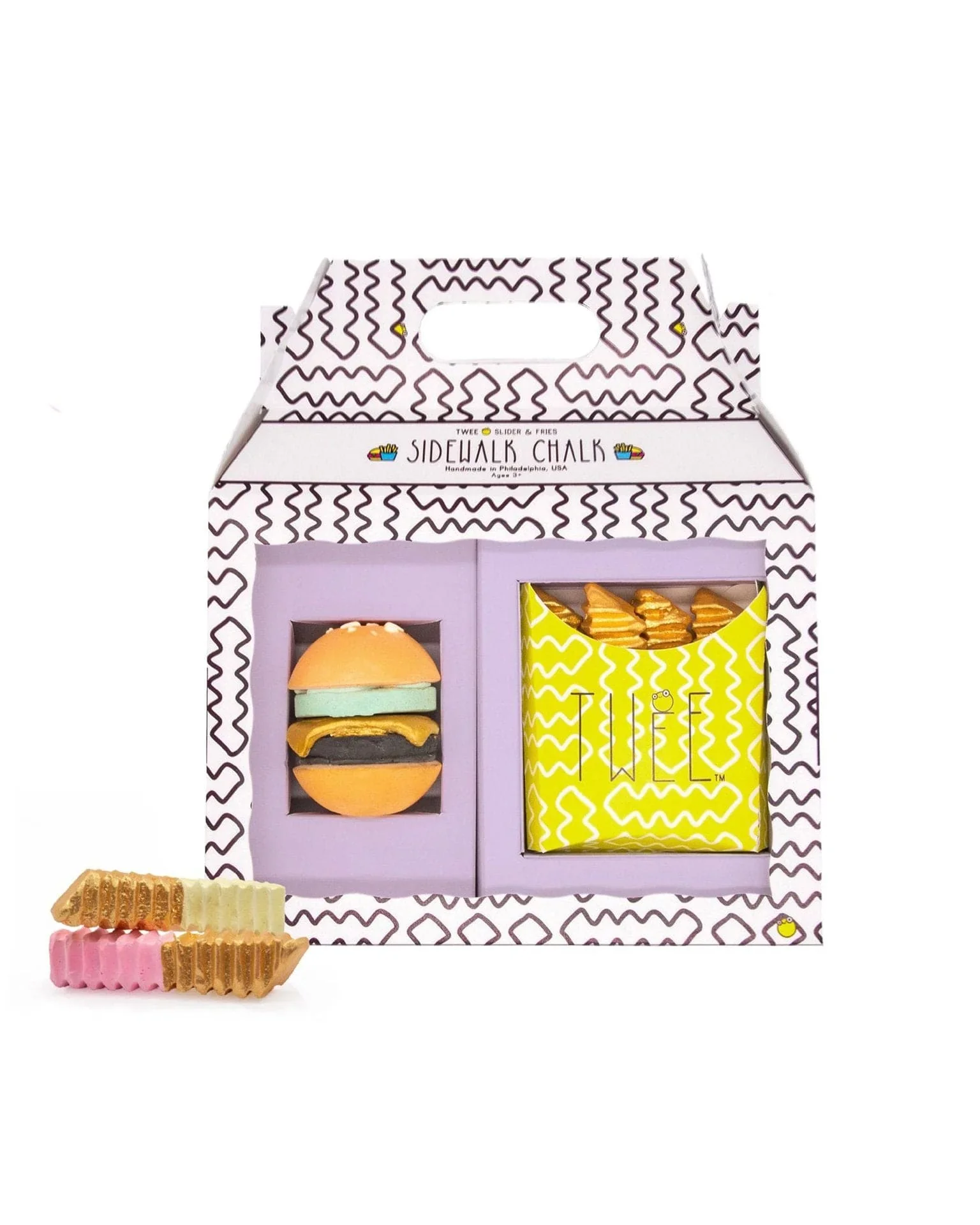 Sam's Slider & Rainbow Fries Sidewalk Chalk