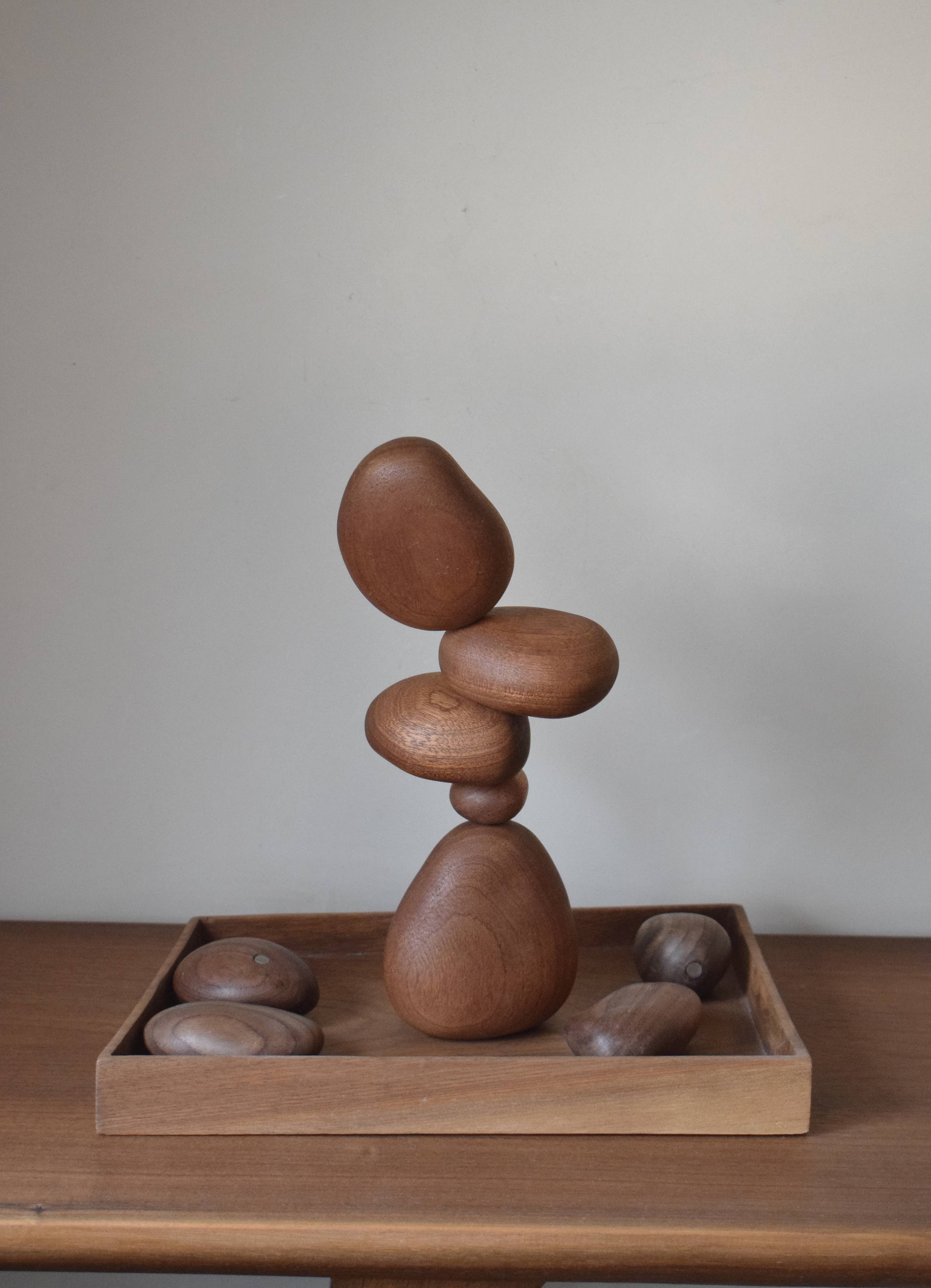 Sapele Wood Balance Stones - Image 3