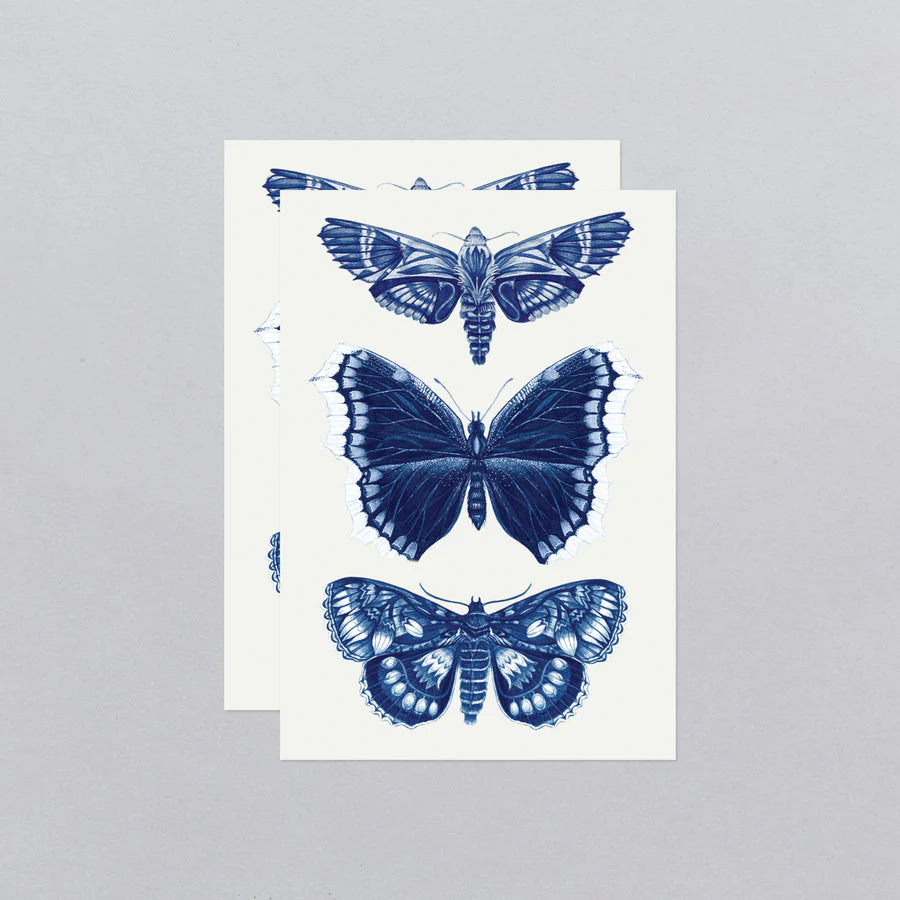 Sapphire Moths Tattoo Pair - Image 2