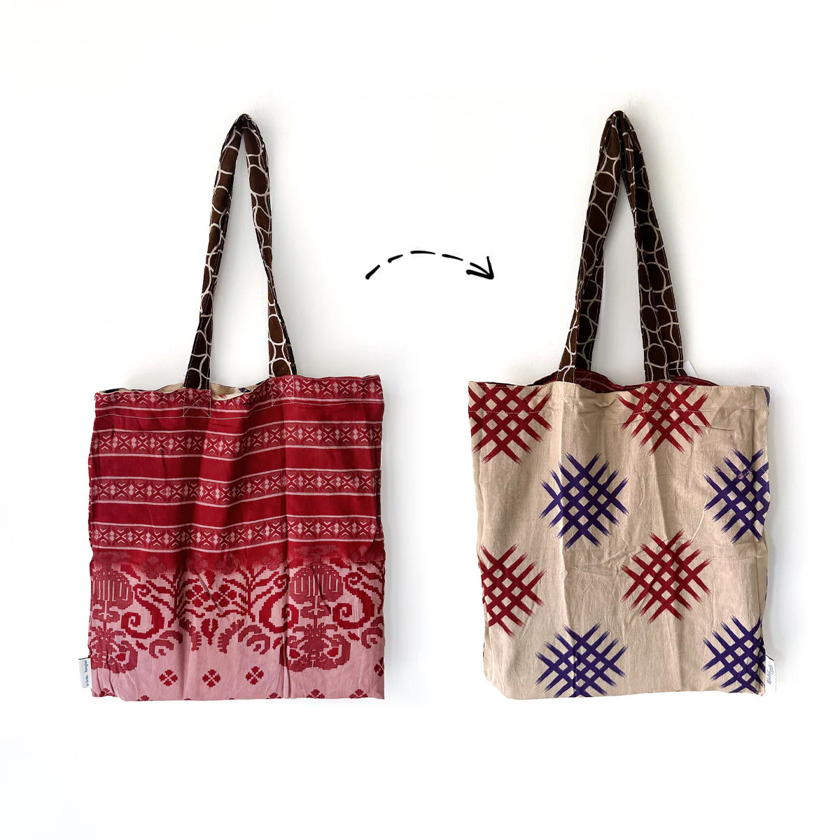 Sari reversible Tote