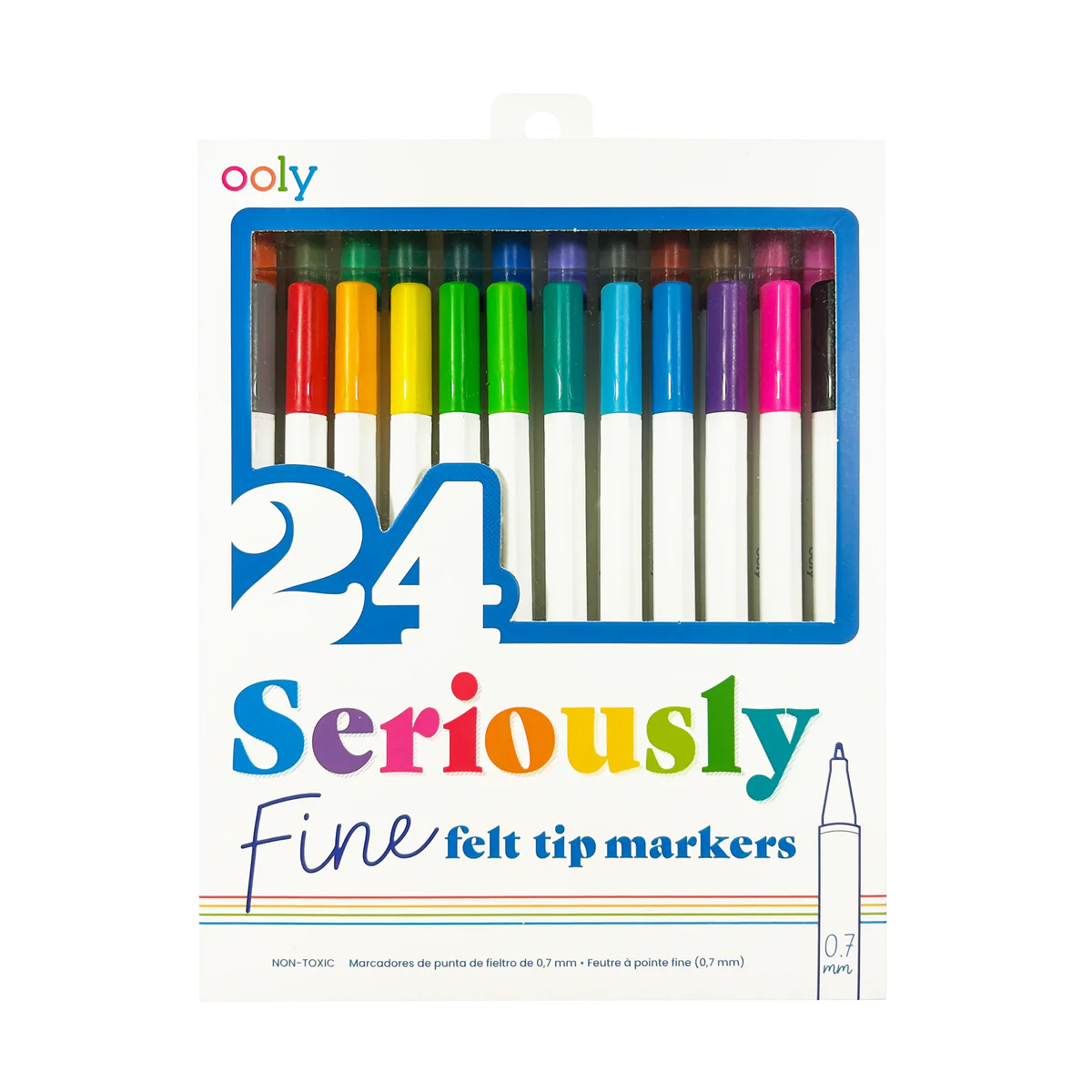 Seriously: Fine Felt Tip Markers (Set of 24)