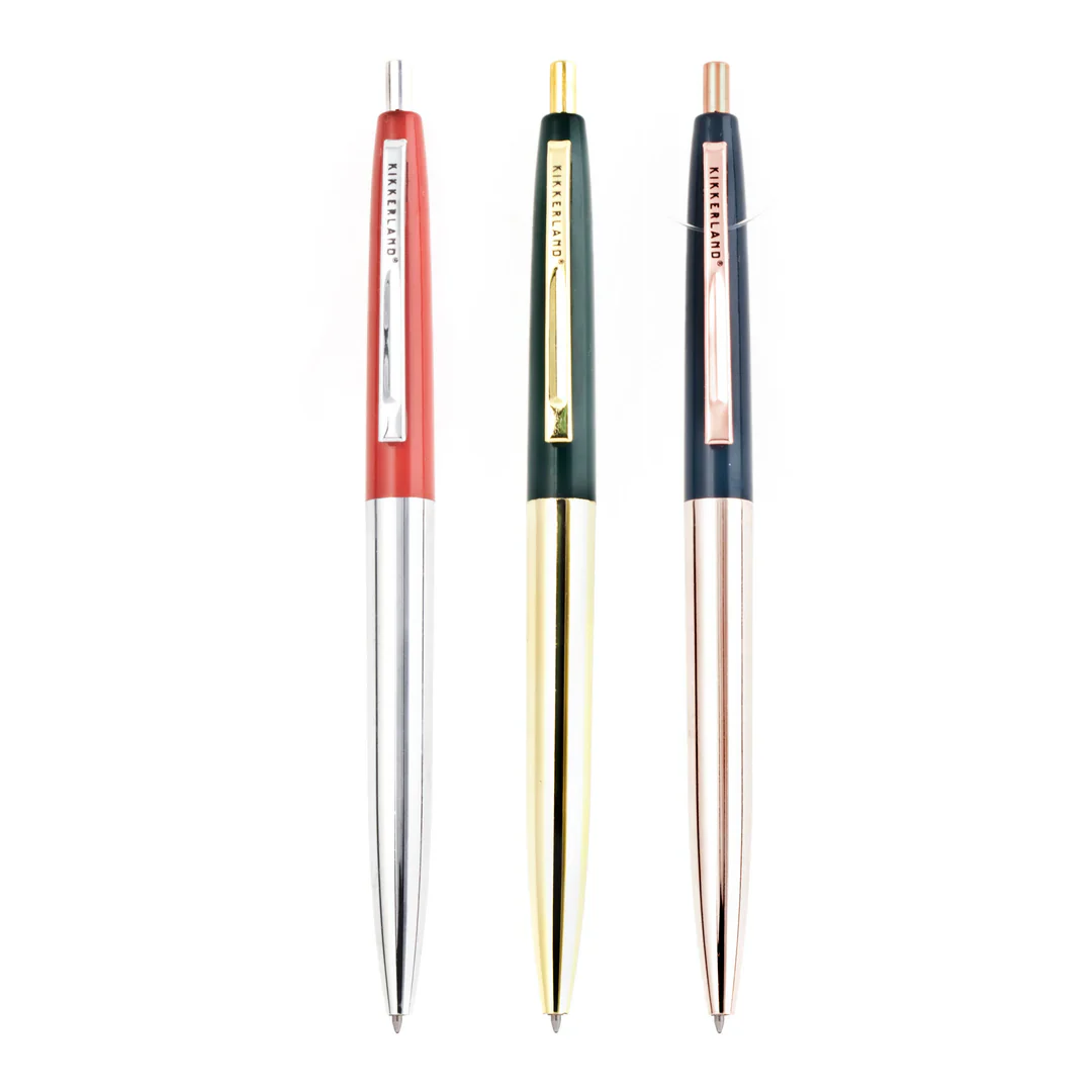 Set of 3 Metal Retro Pens - Image 2