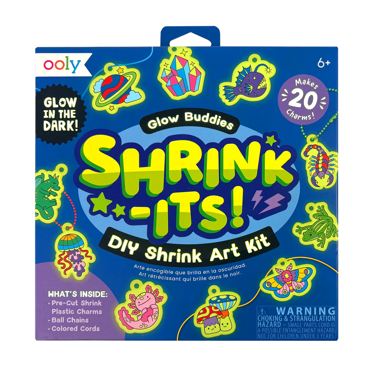 Shrink-Its!: D.I.Y. Shrink Art Kit - Glow Buddies (28 Pc Set)