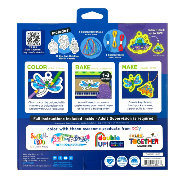 Shrink-Its!: D.I.Y. Shrink Art Kit - Glow Buddies (28 Pc Set) - Image 4