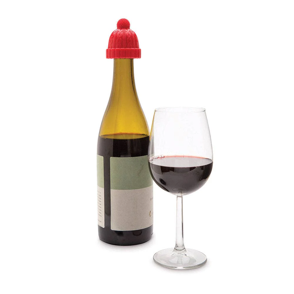 Silicone Hat Wine Bottle Stopper | Beanie - Image 2