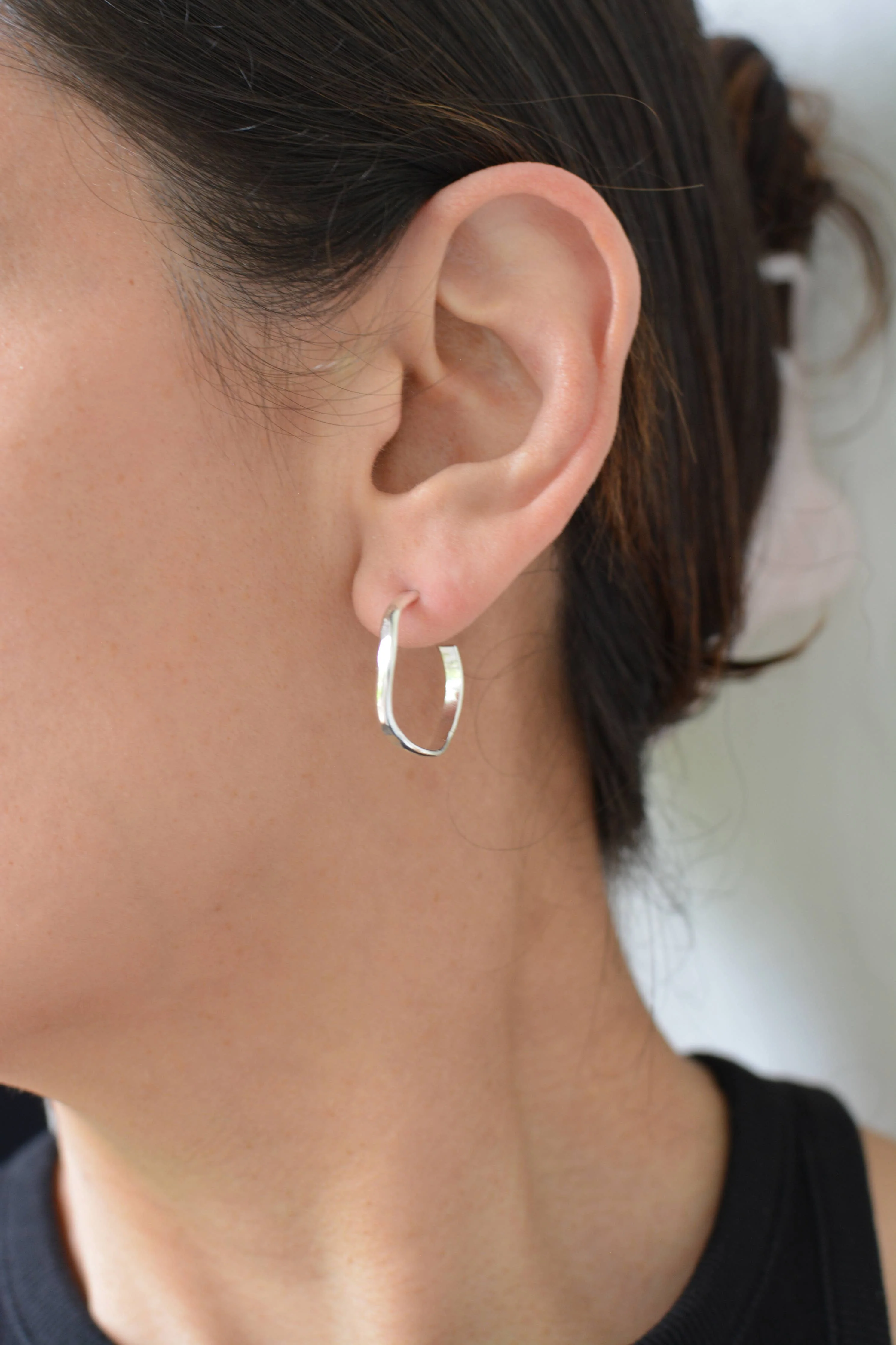 Silver Heli Hoops - Image 2