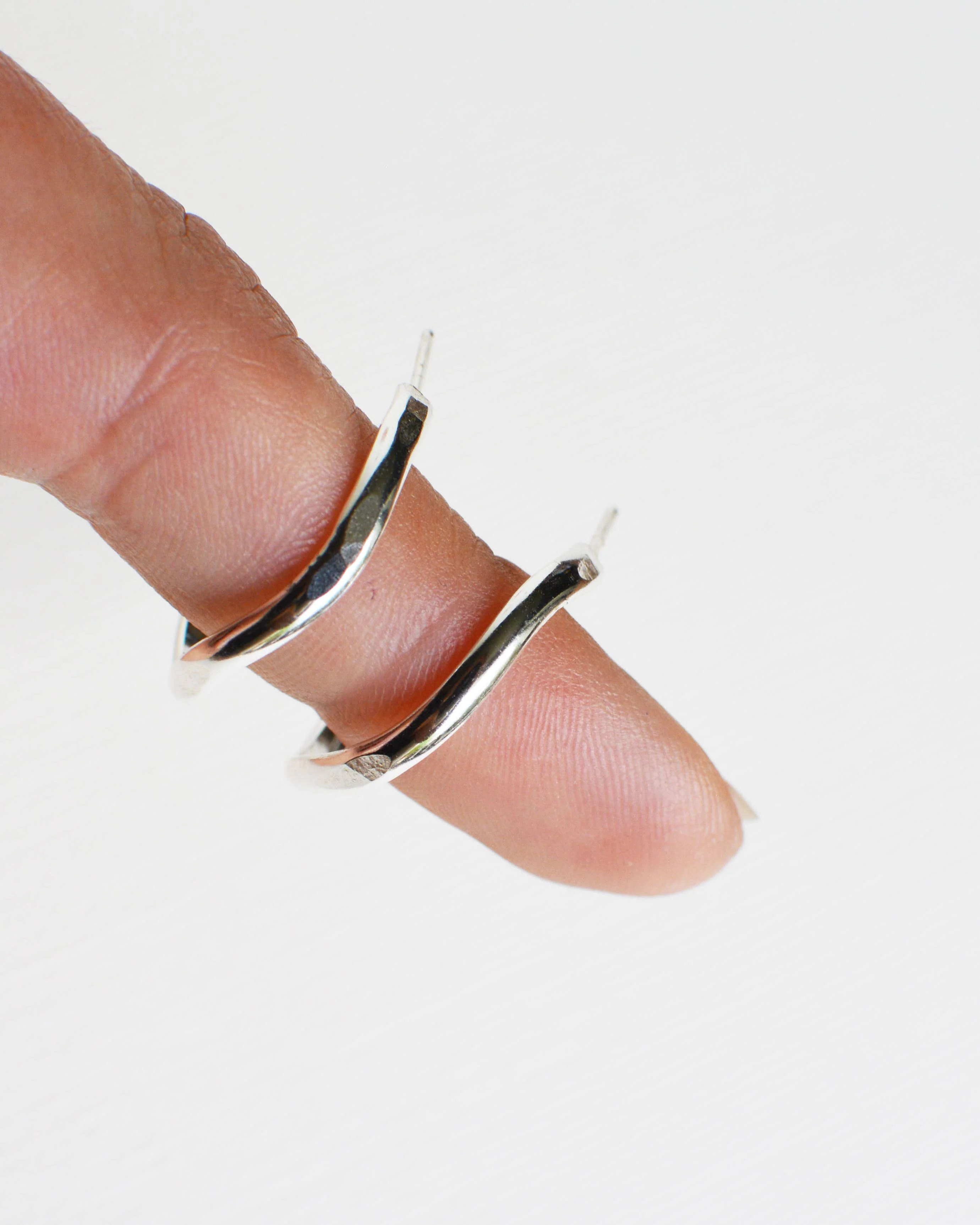 Silver Heli Hoops - Image 5