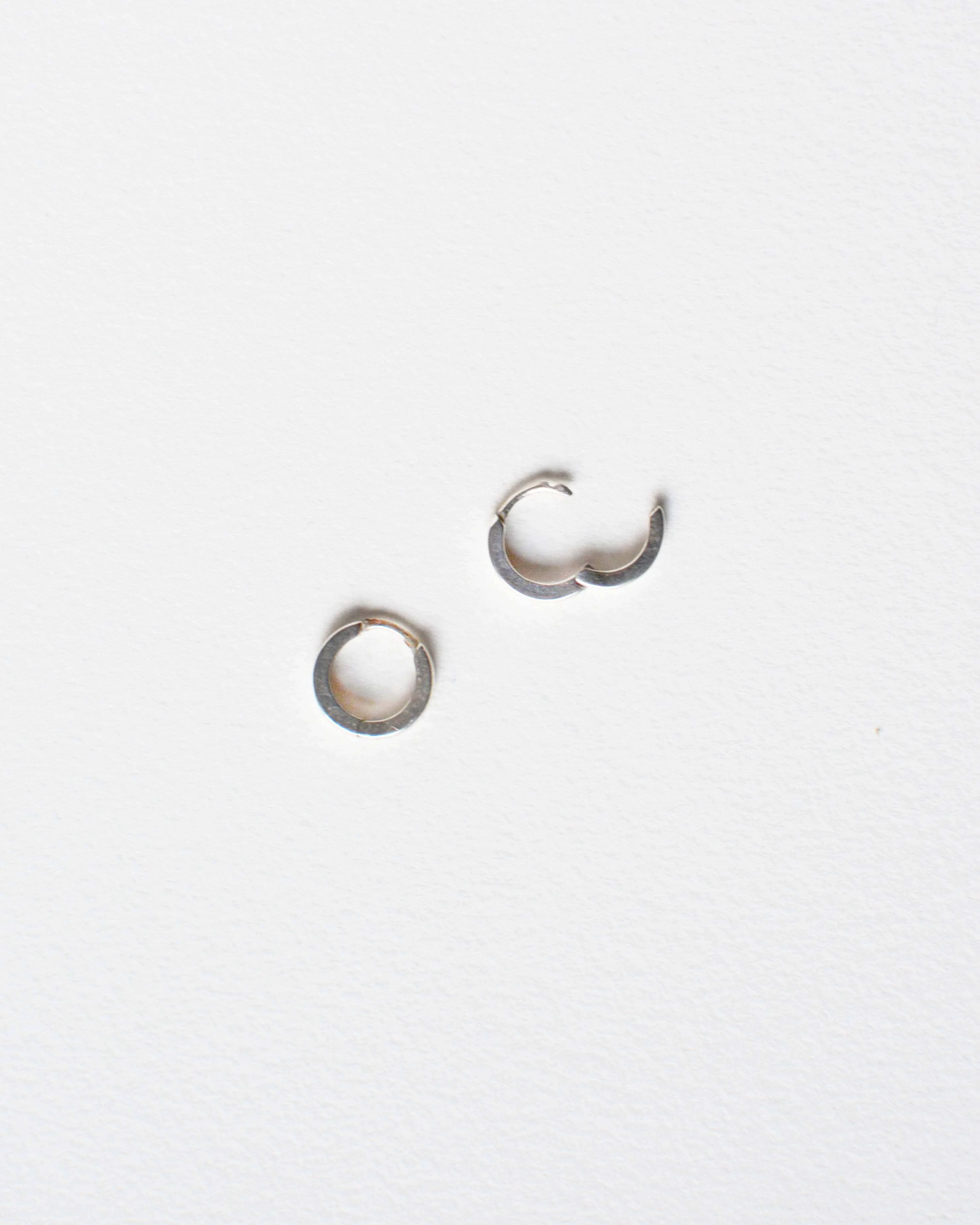 Silver Huggie Hoops - Image 5