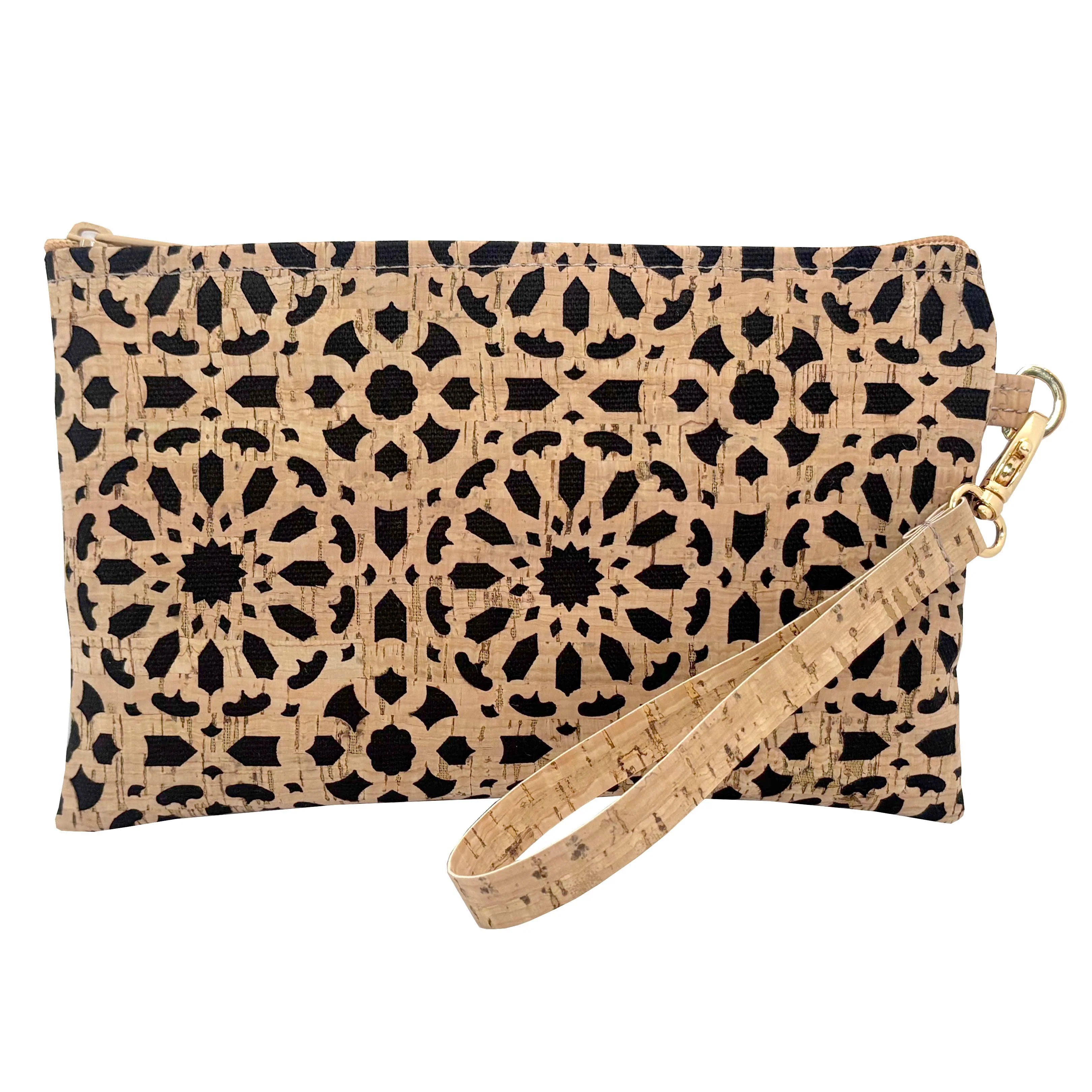 Simple Wristlet | Medium | Die Cut Mandala Cork
