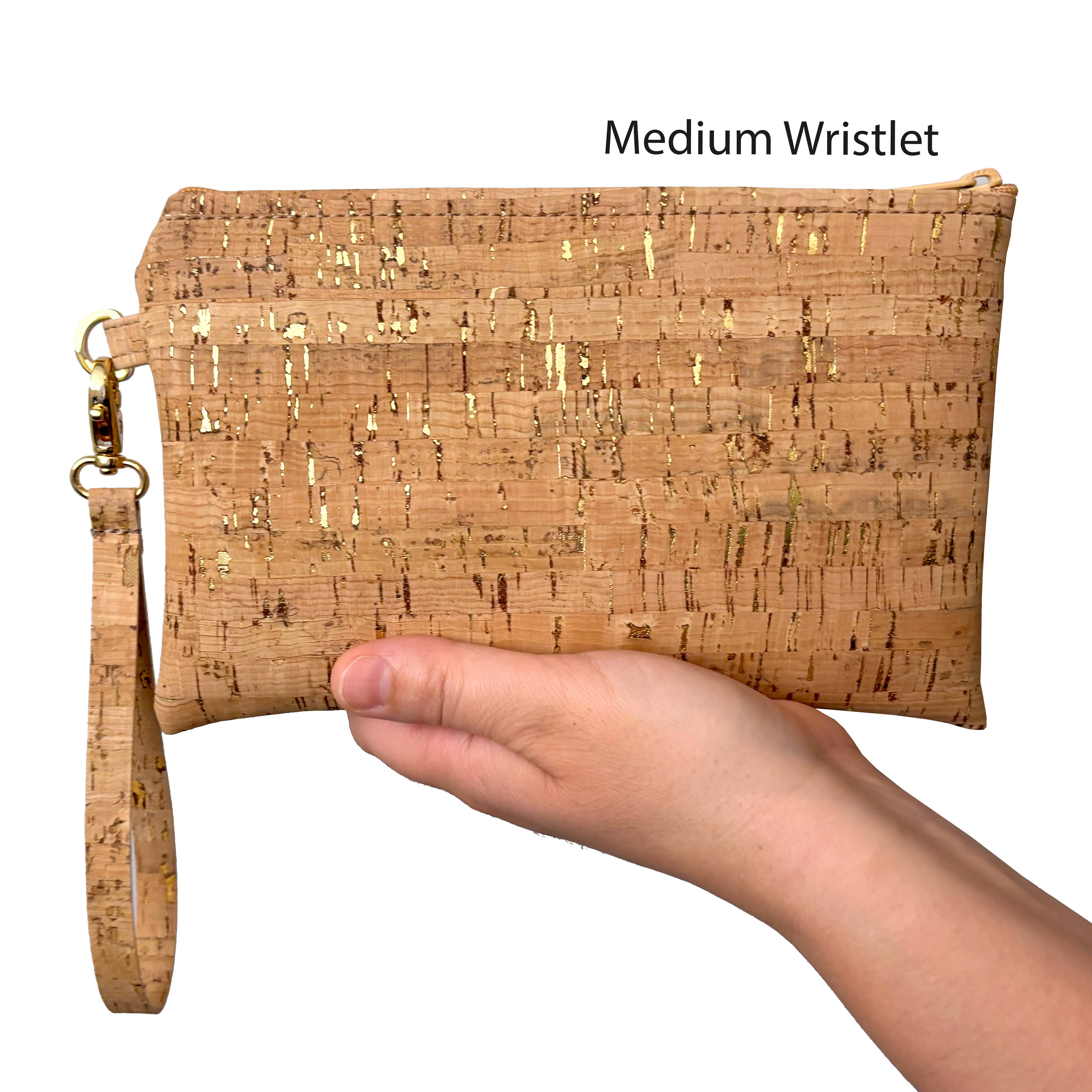 Simple Wristlet | Medium | Die Cut Mandala Cork - Image 2