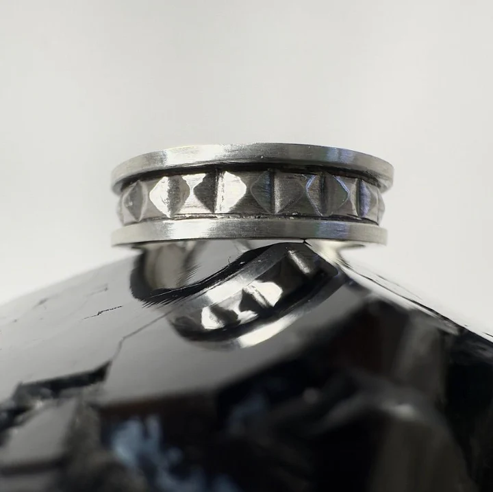 Studded Band SS Ring - Image 2