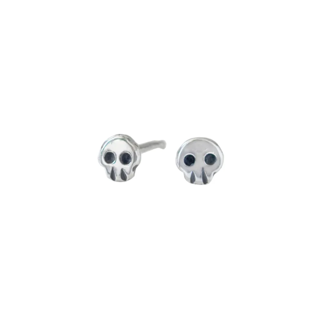 Skull Stud Earring Pair